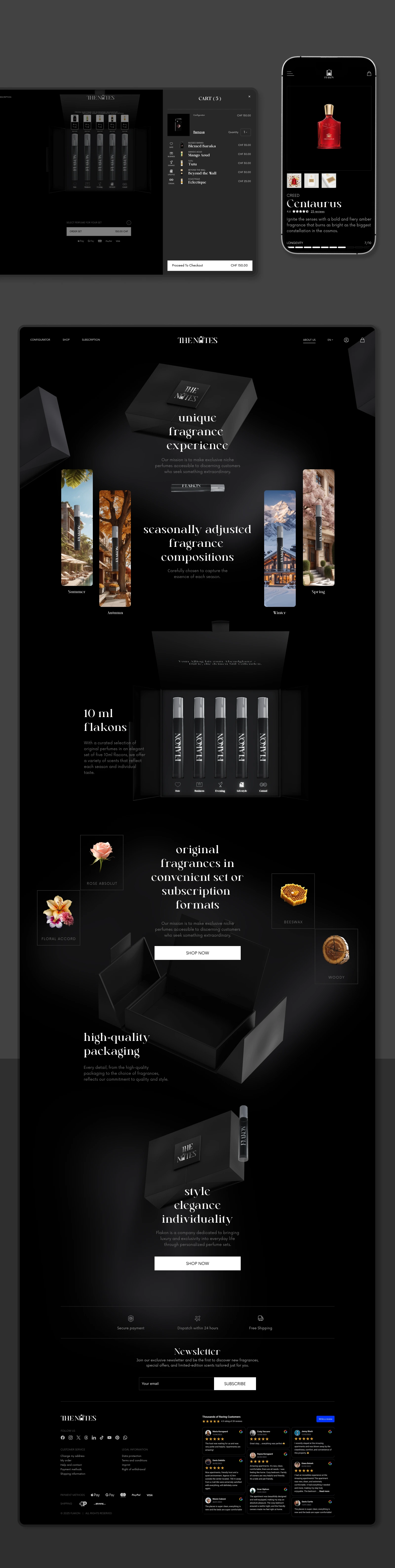About Page uses Framer Motion and Lenis Smooth Scroll for a premium experience.
