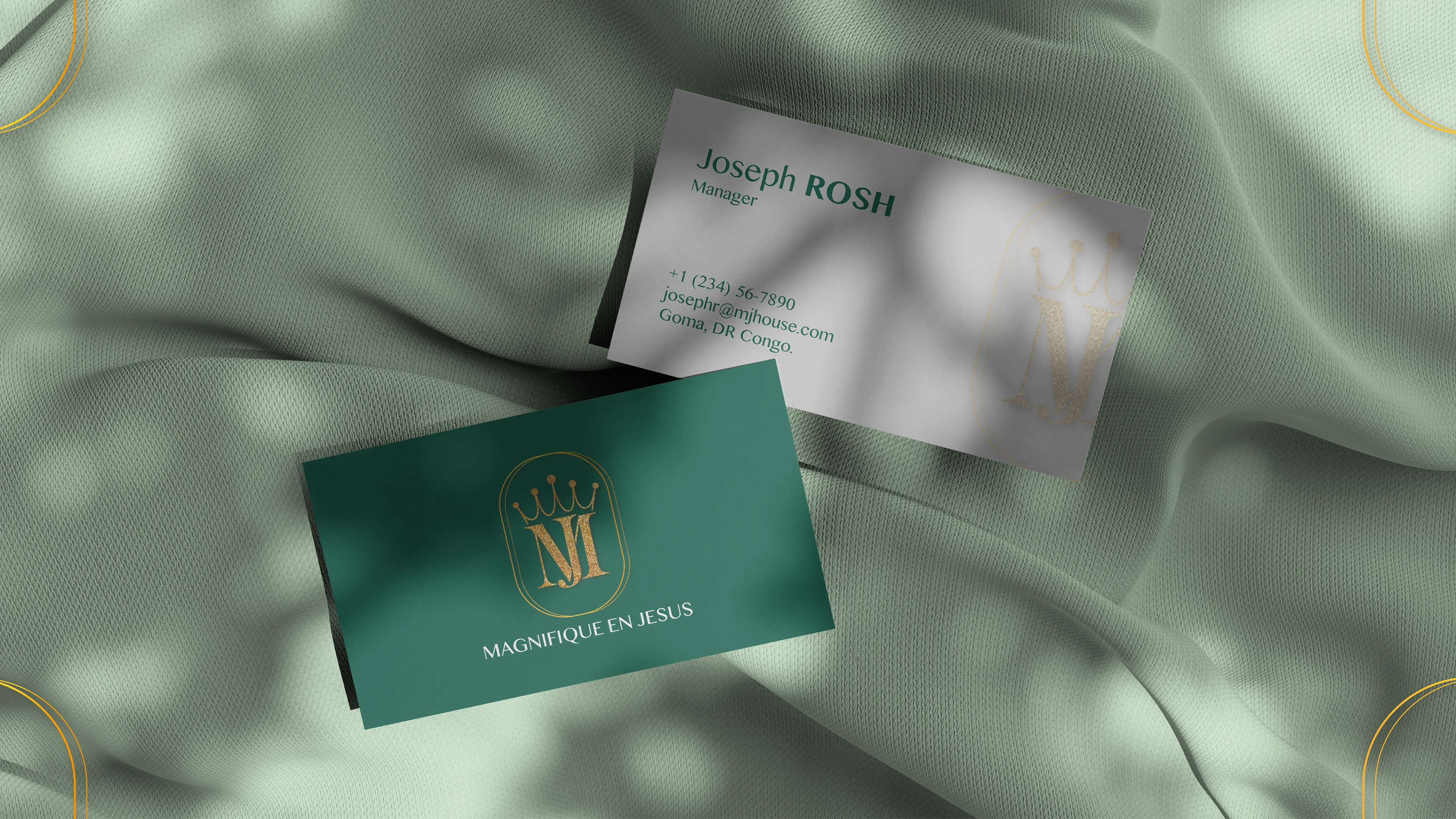 Business card for the manager.