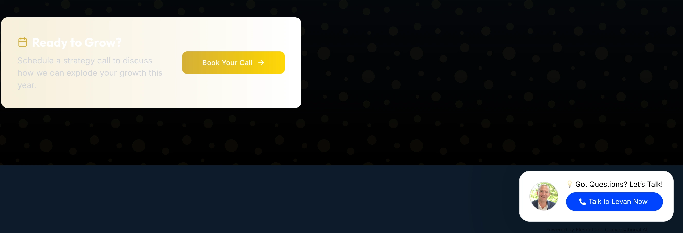 ElevenLabs Voice agent widget