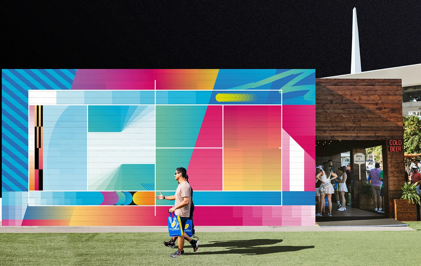 The Final Mural Implemented at the event stand, serving as a primary focal point and brand activation touchpoint.