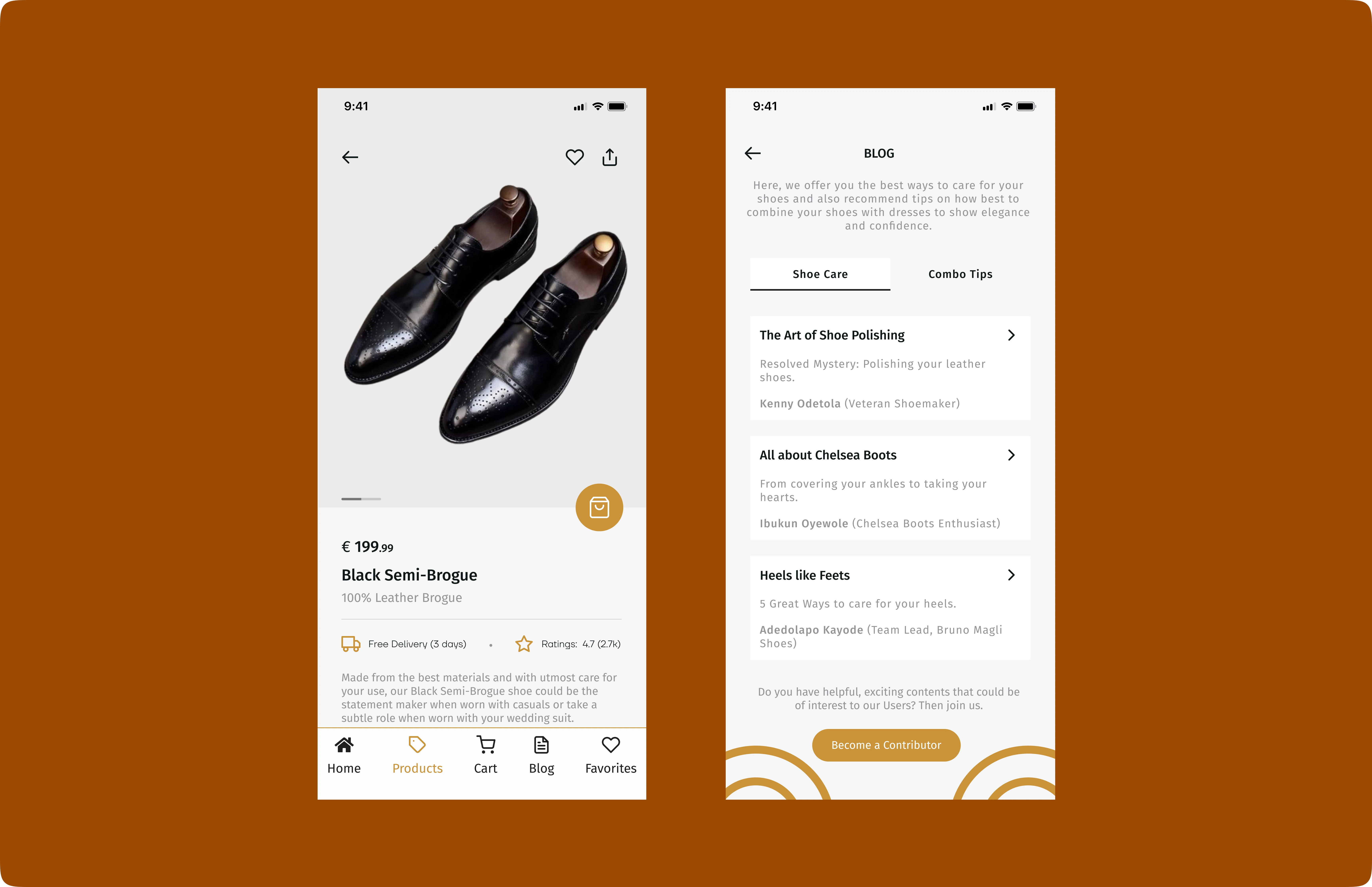 Special Features: Products and Blog