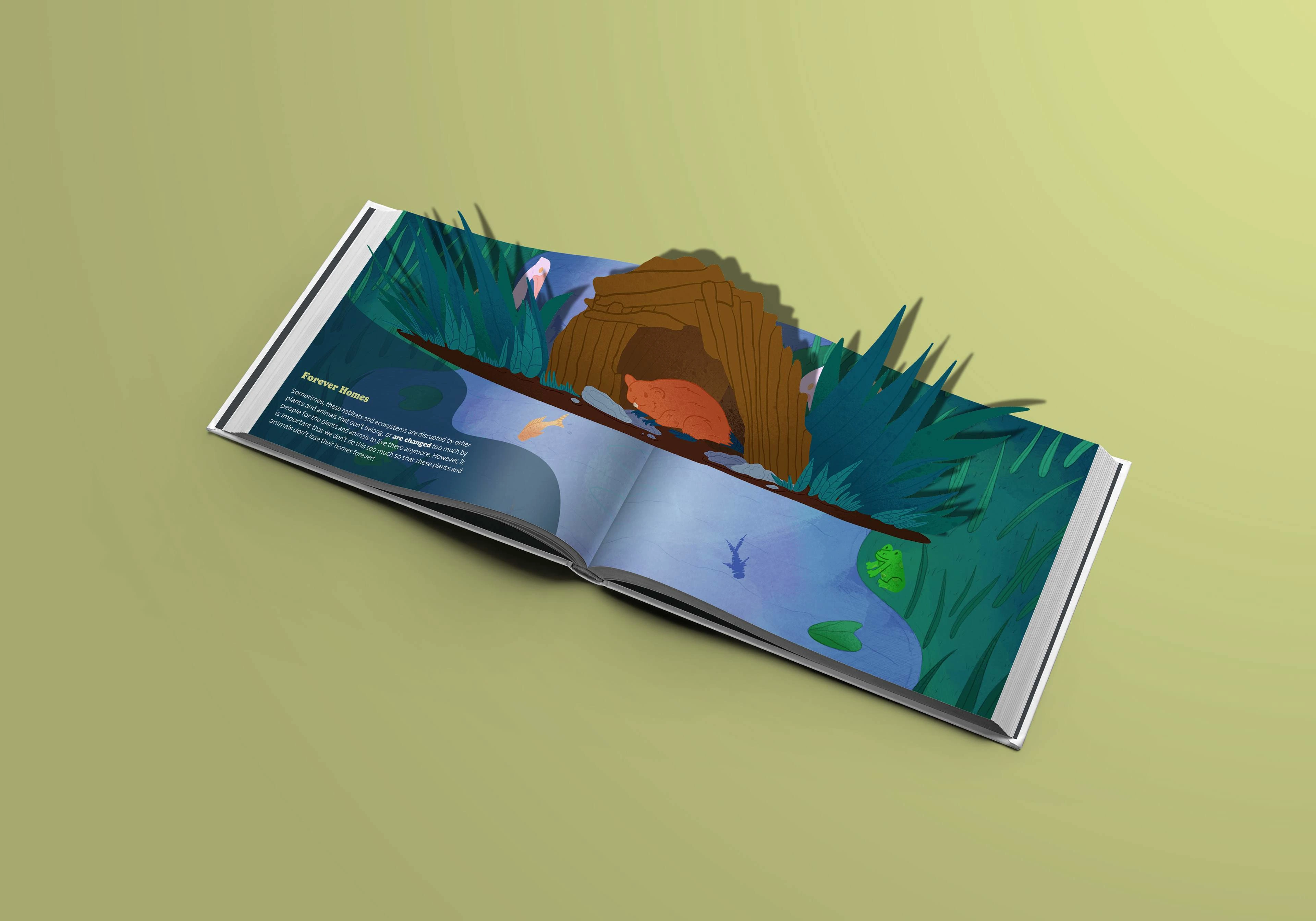 Pop-up illustration presented as a mockup