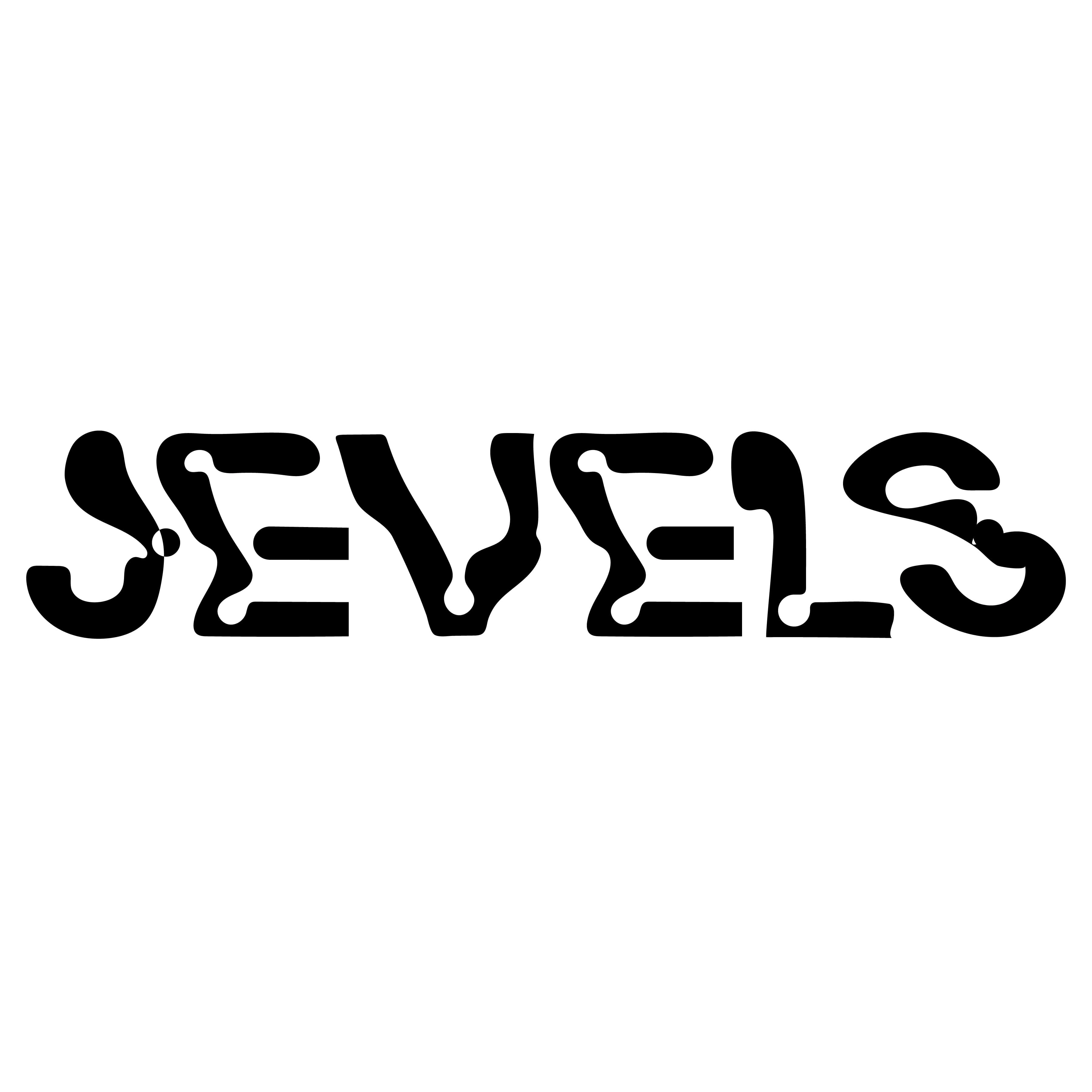 Typographic logo for Jevels Records