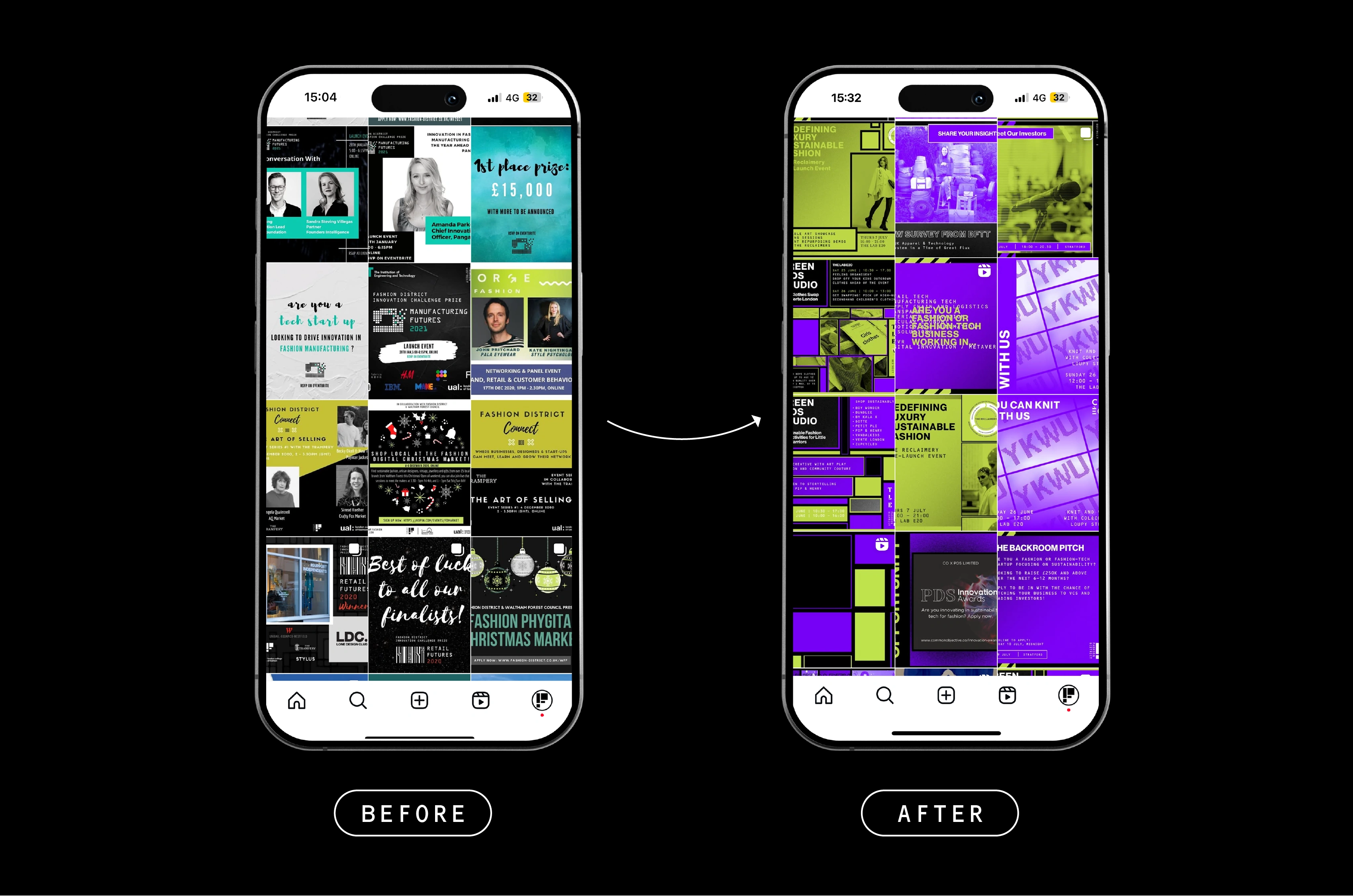 Implementing the existing branding and visual identity