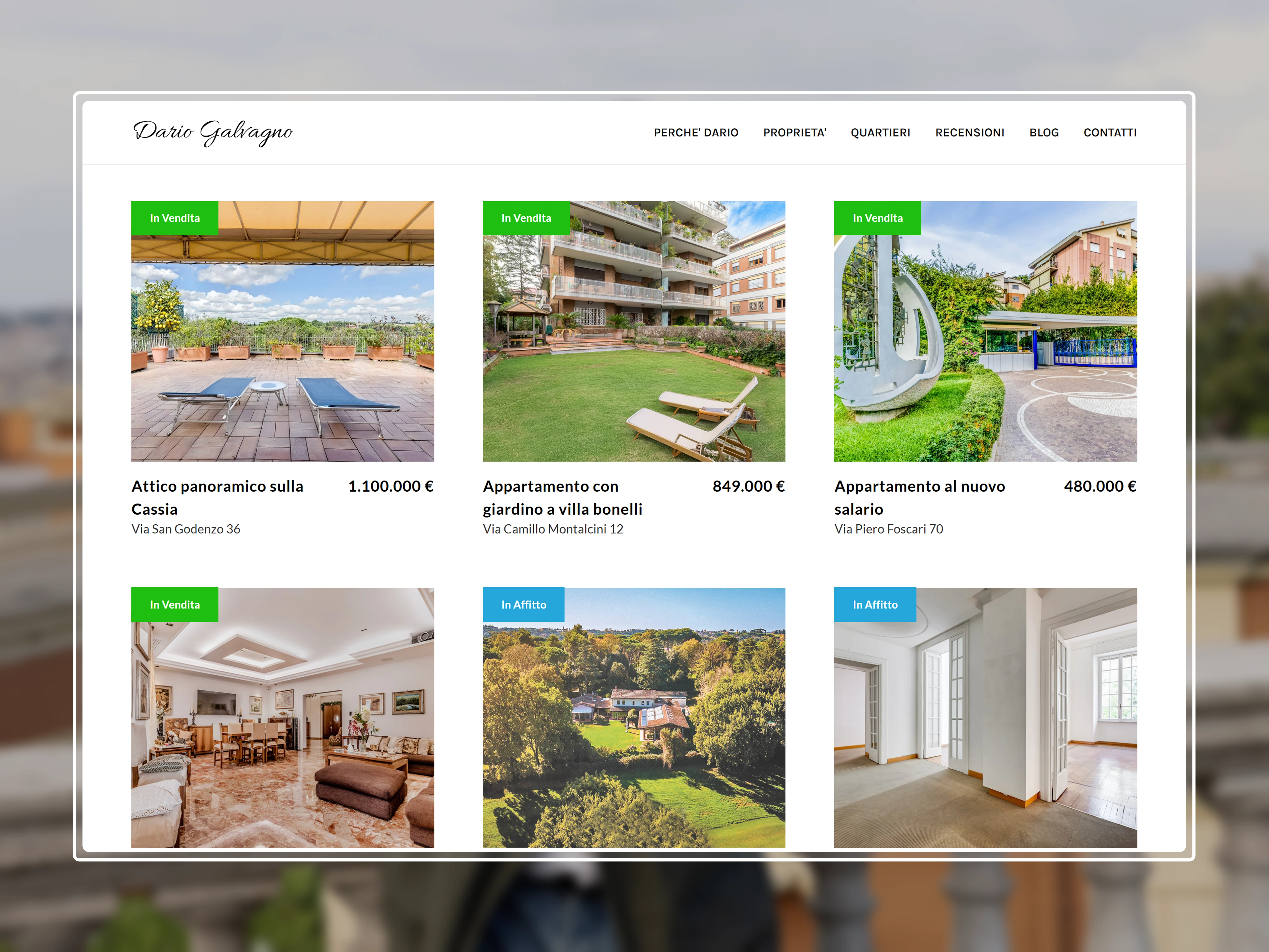 Listing Page