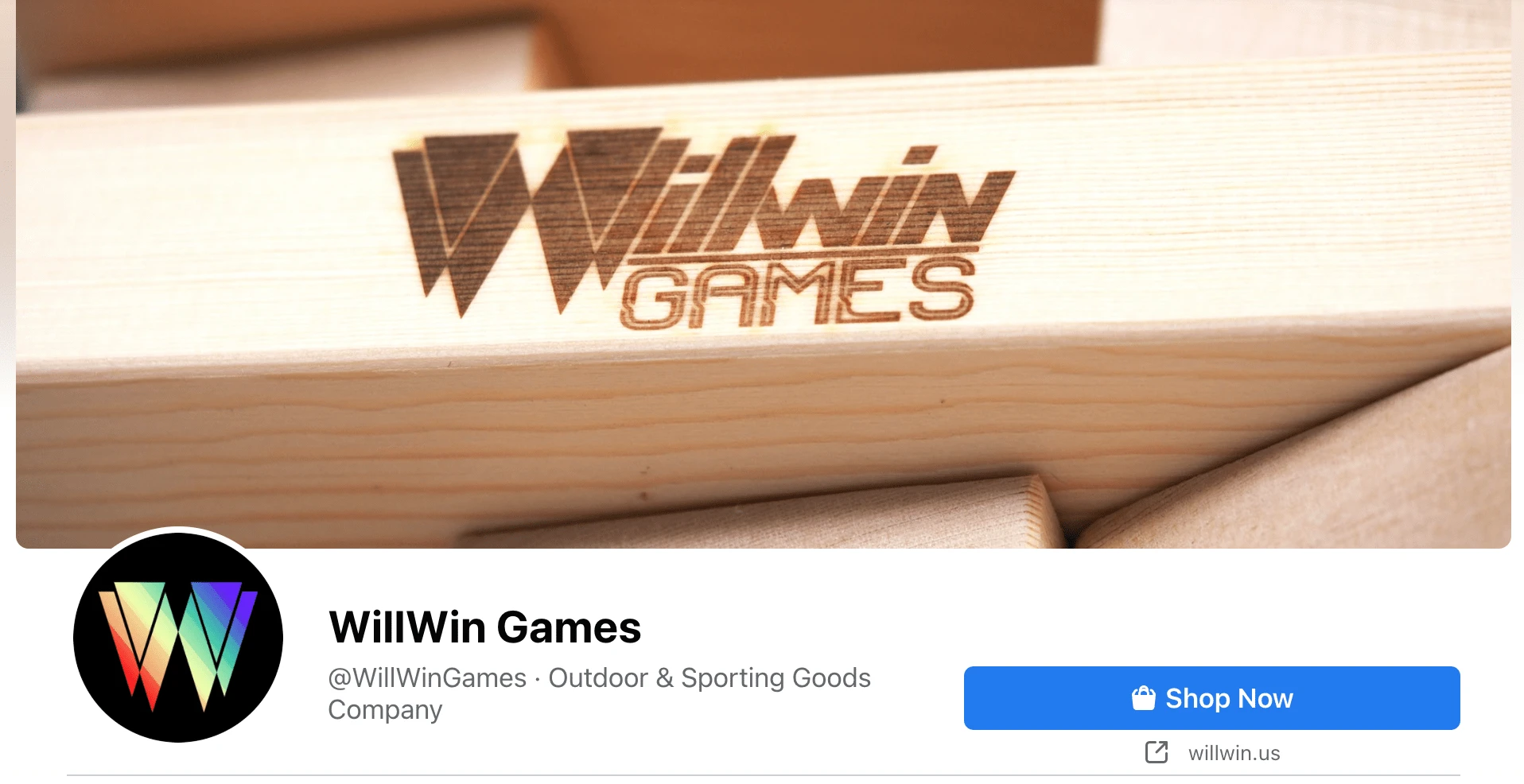 Facebook Page with Full Color Social Icon