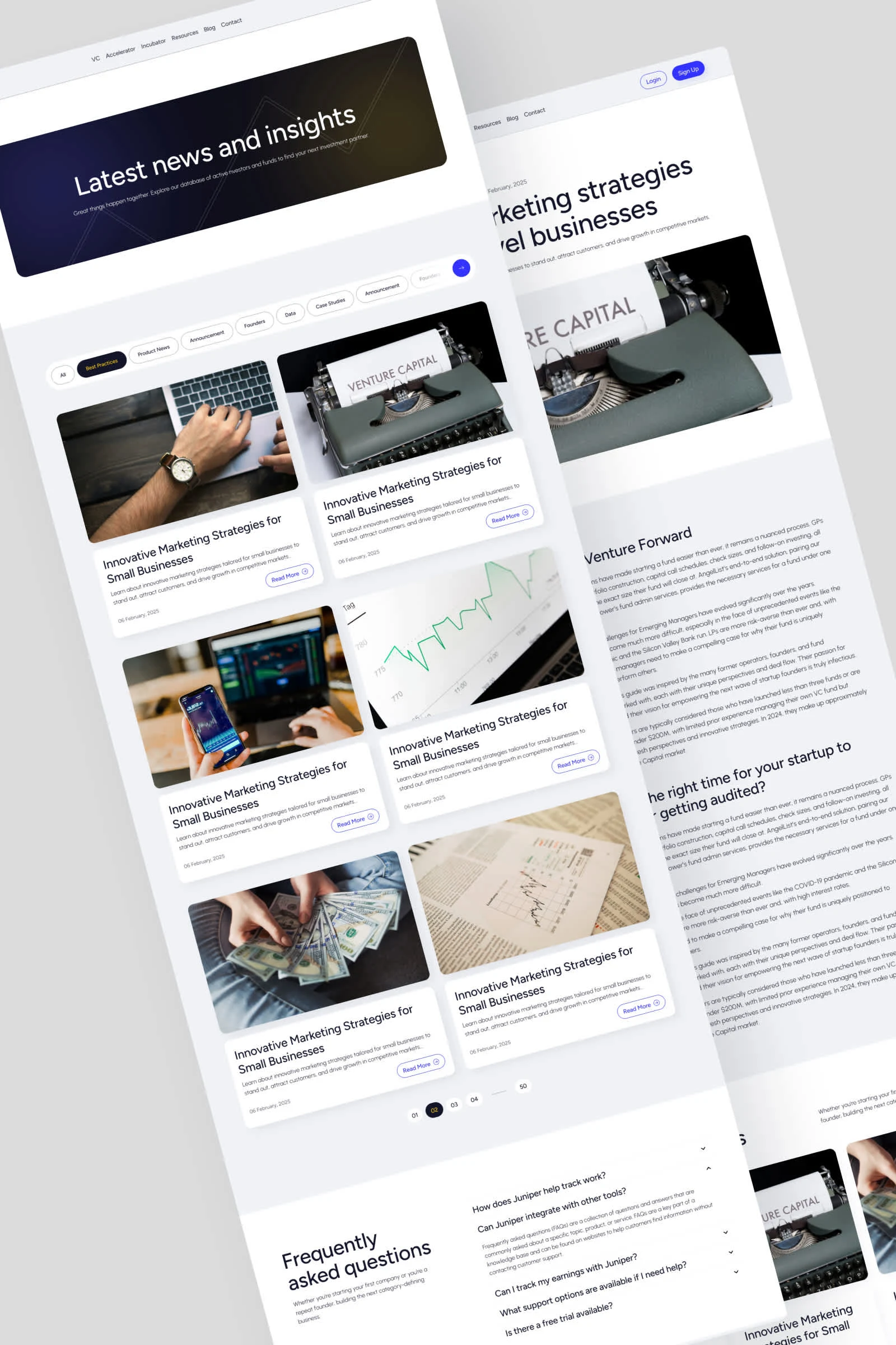 A clean, structured hub for news, updates, and insights.