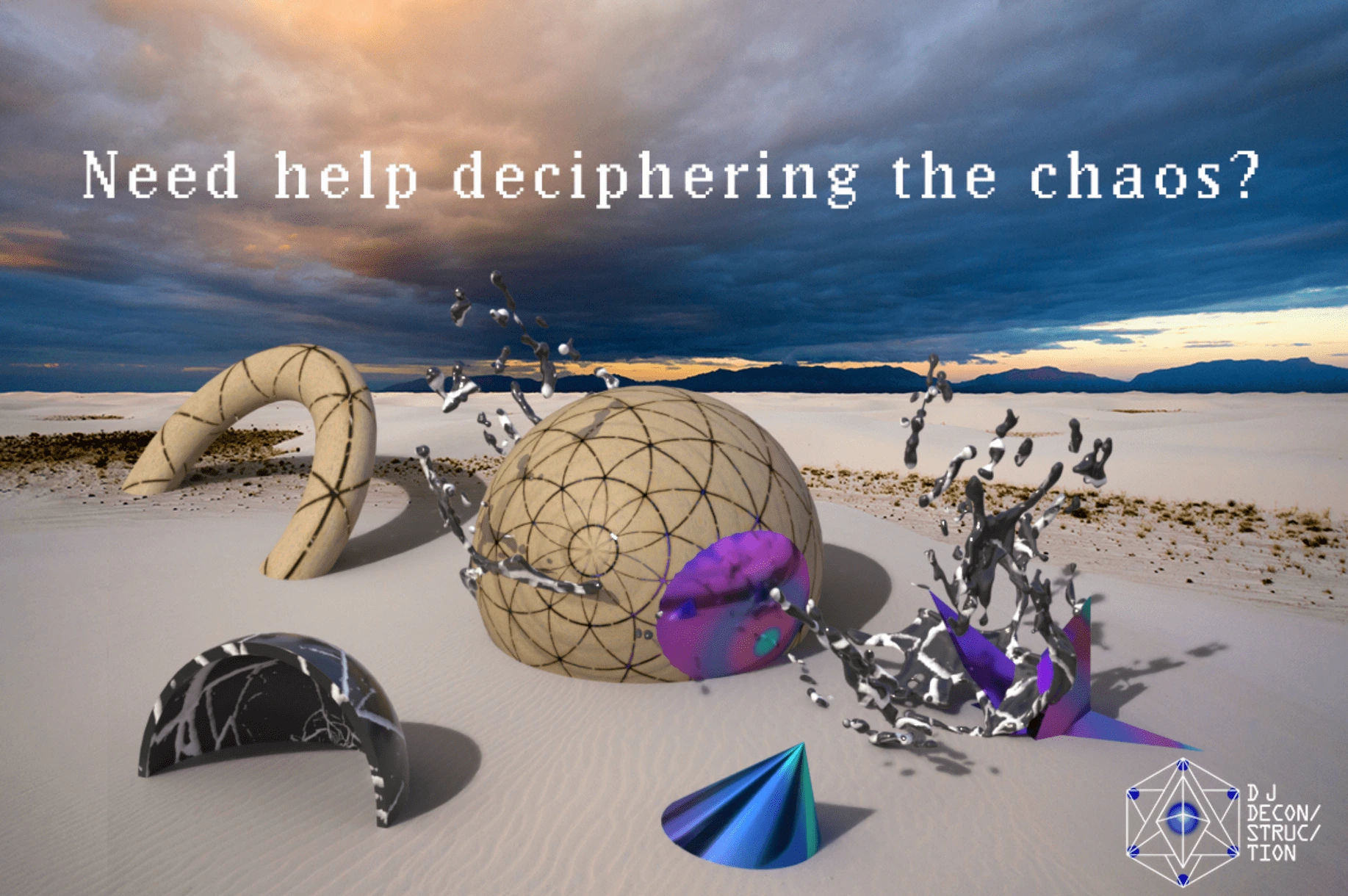 Visual ad created using Adobe Dimension - Bottom right: Logo variation