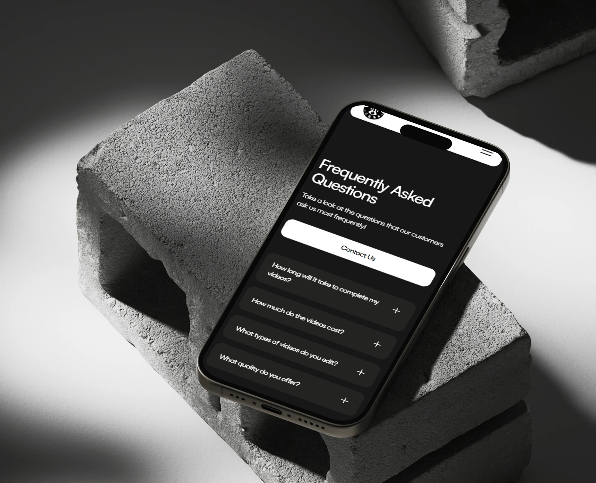 FAQ Section on Mobile