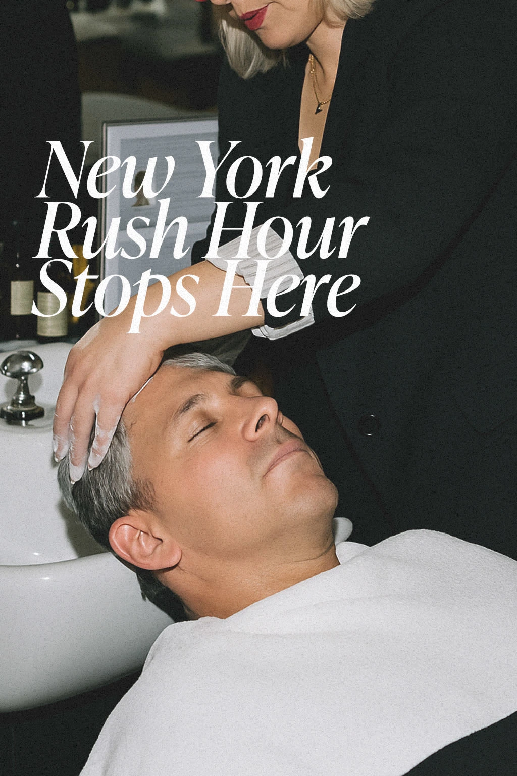 Why be stuck in traffic when you can be relaxing in a barber's chair?