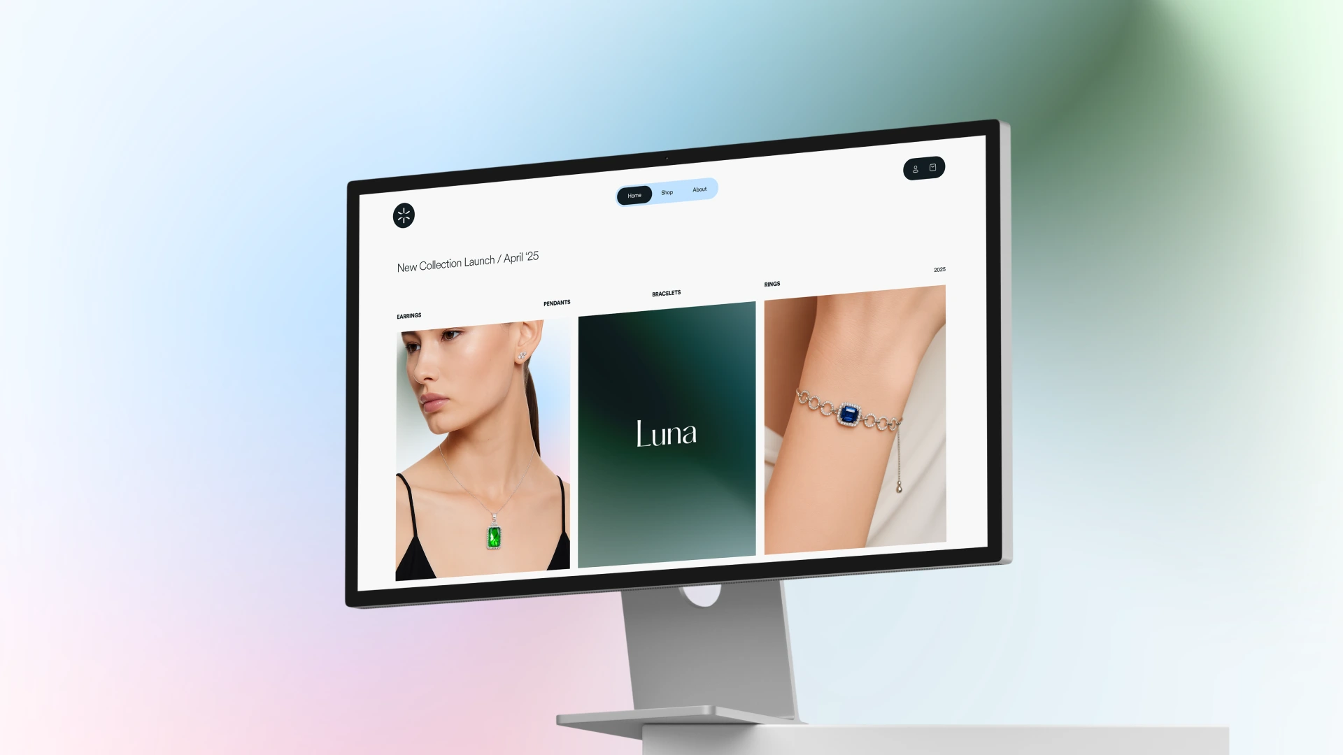 Astrea Jewelry store on browser