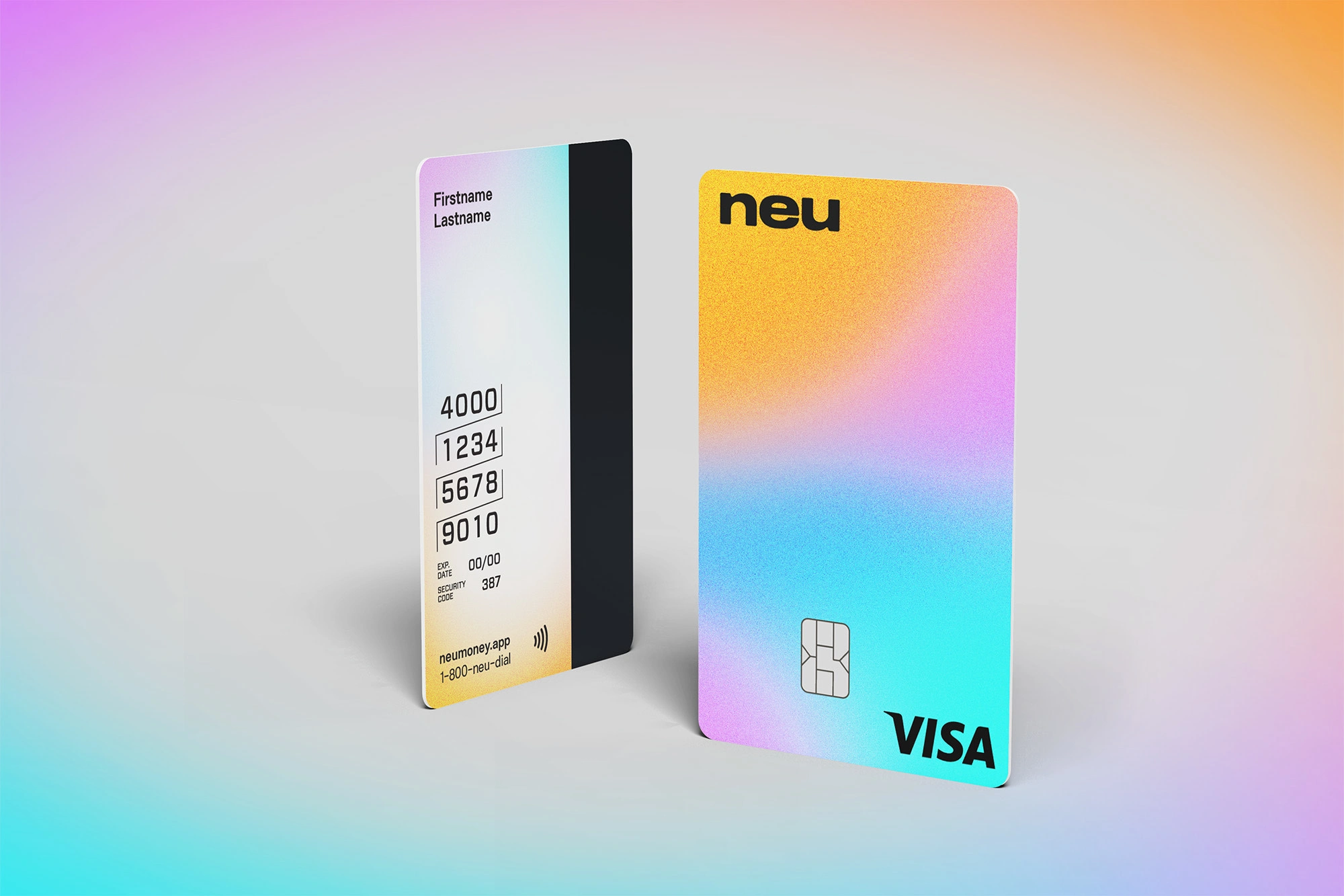 Neu credit card design