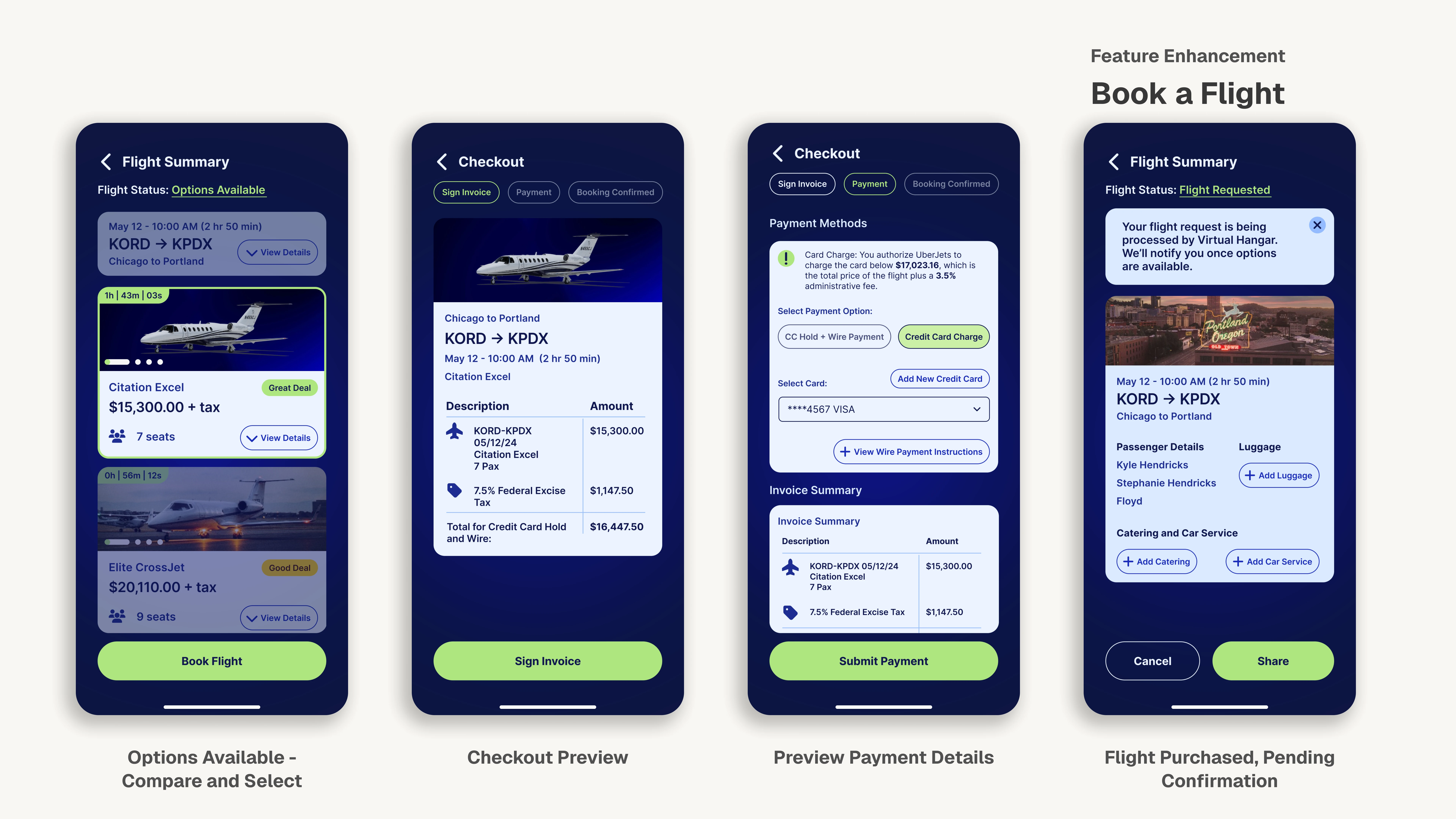 Feature Enhancement - Book a Flight