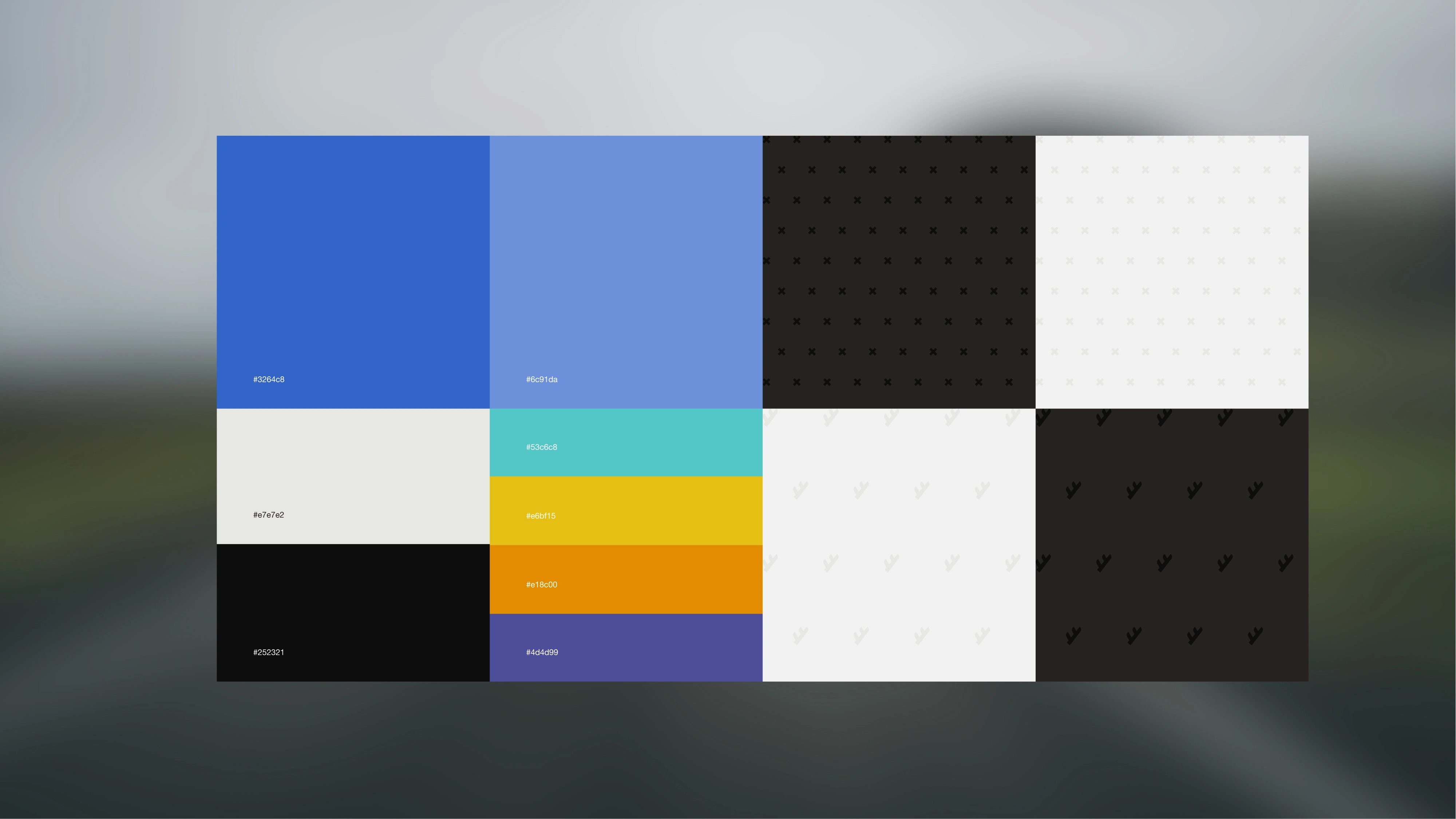 Supporting pallette and pattern options.