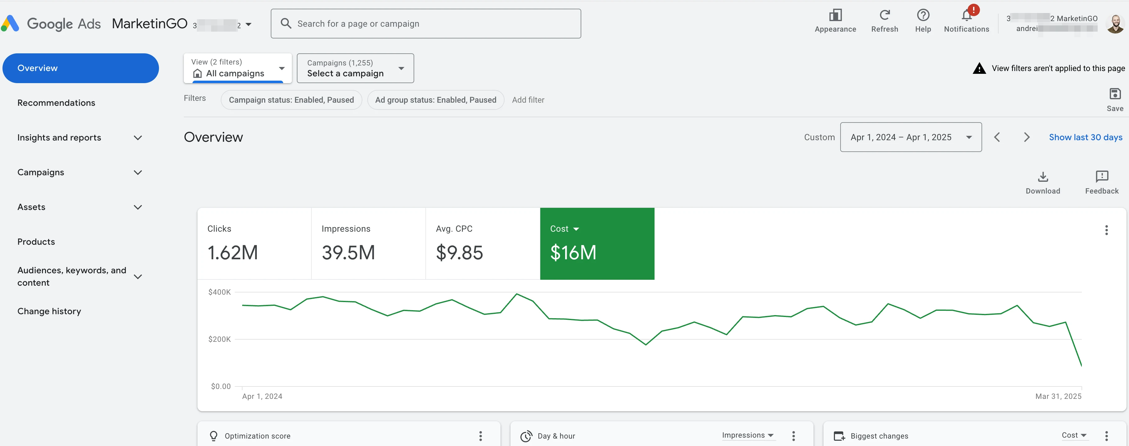 $16M+ managed in 12 months