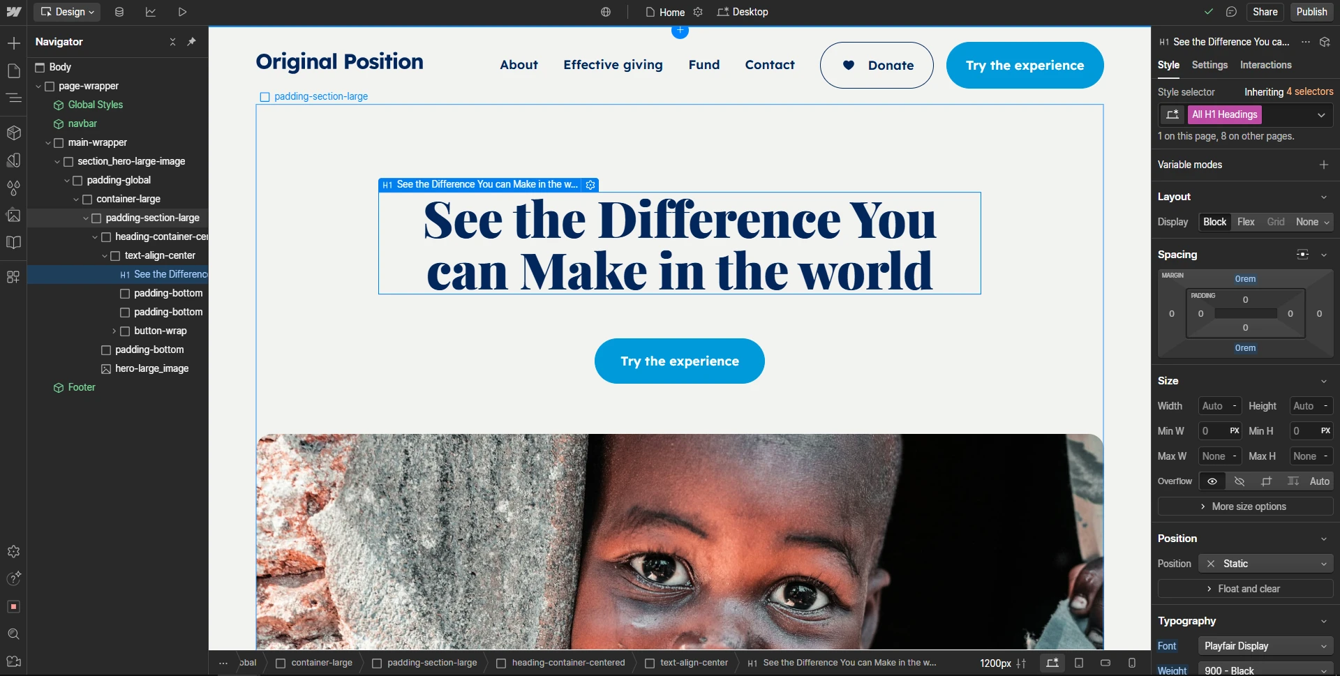 Webflow development