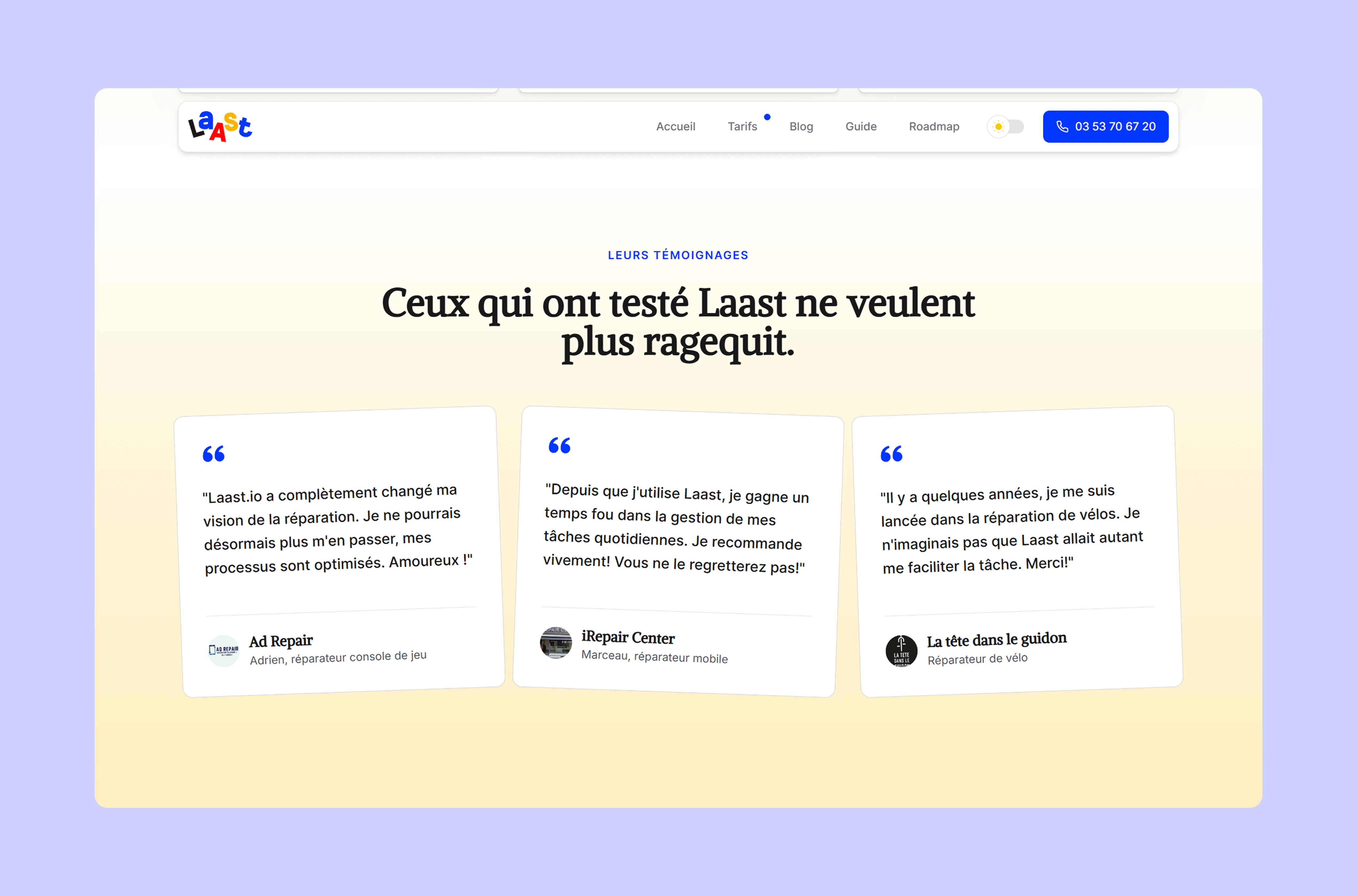 Social proof is an imporant success factor
