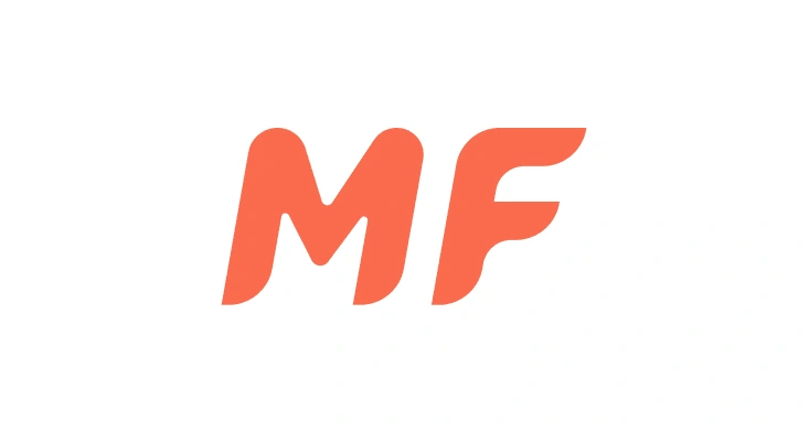 Logo: white background