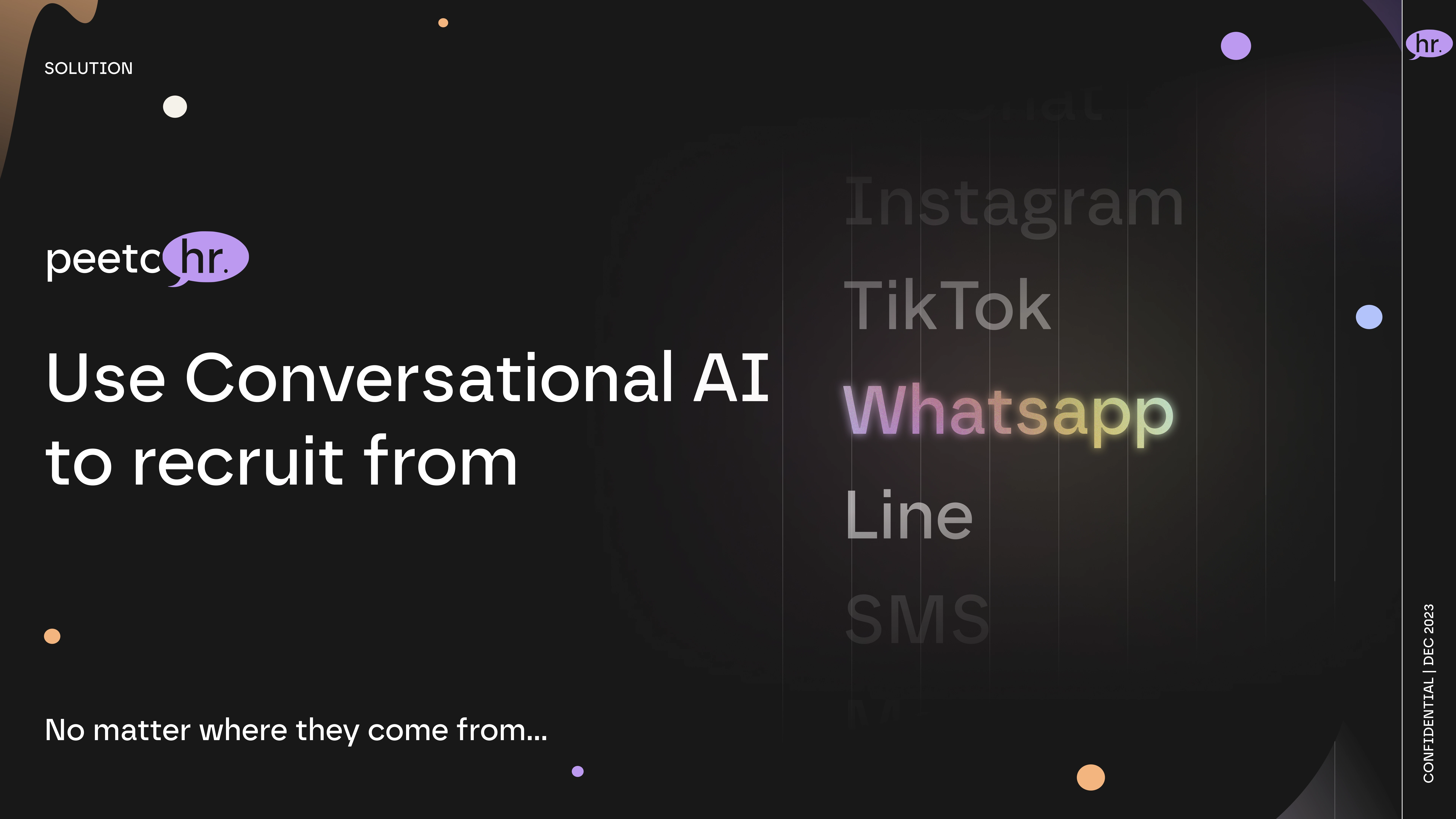 Sample of Peetchr's Pitch Deck 