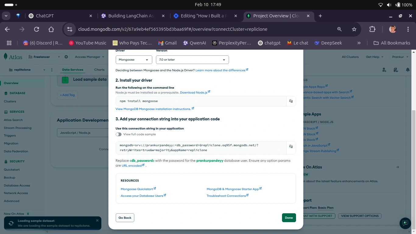 mongodb URL view/hide page