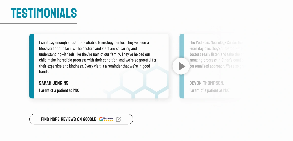 Testimonials Section on Homepage