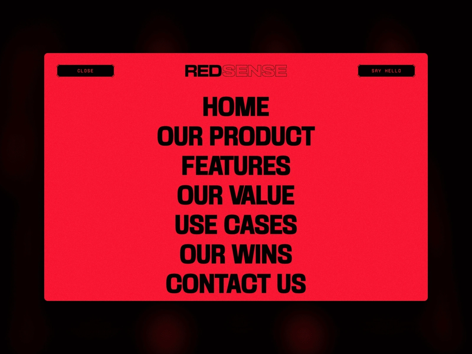 main navigation menu
