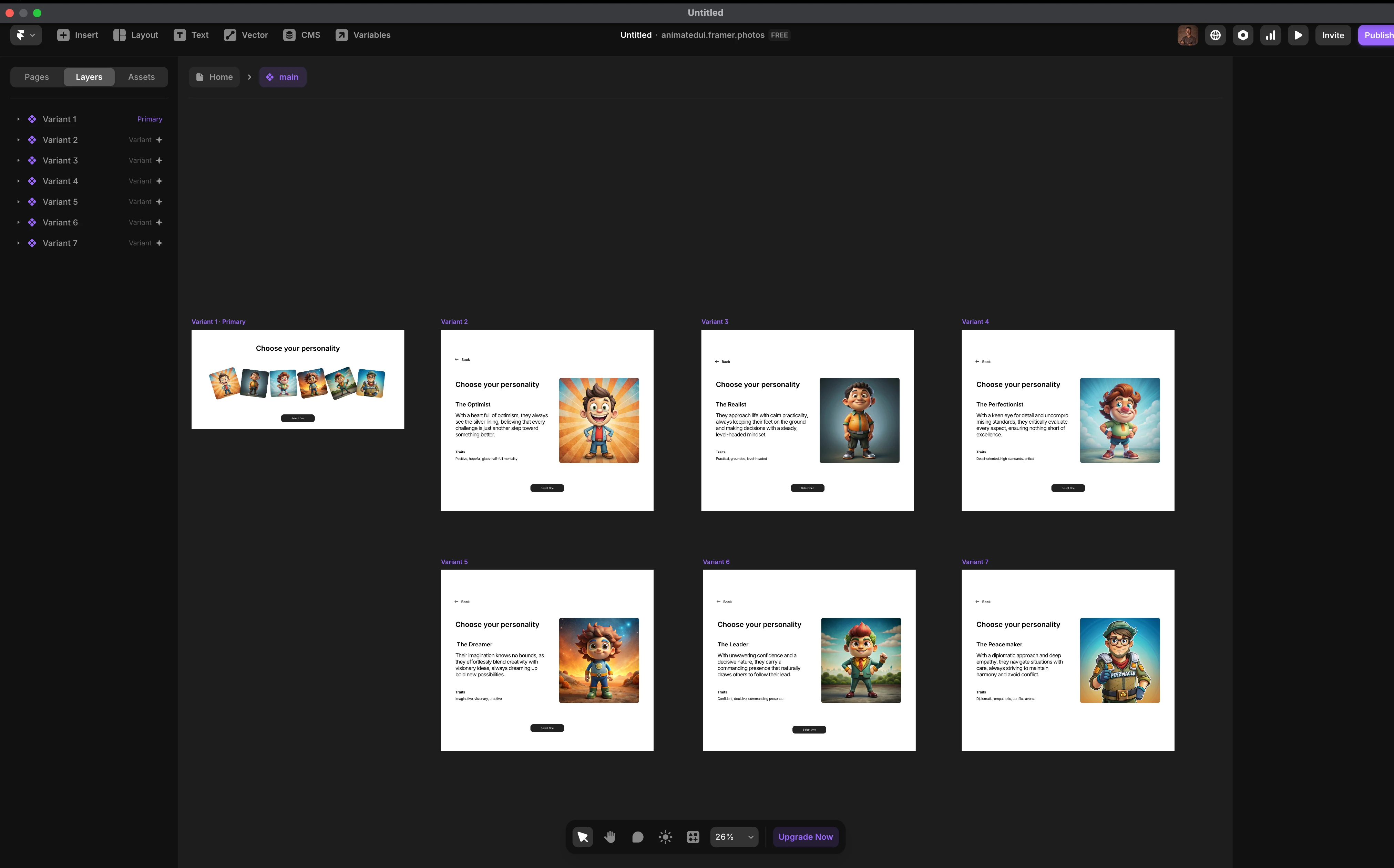 Assest setup in Framer