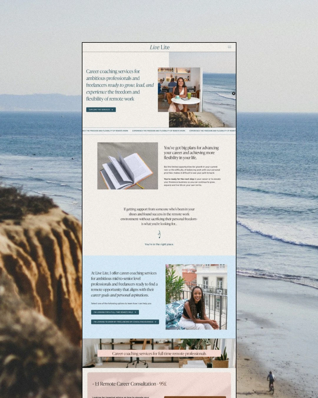 Website Services page