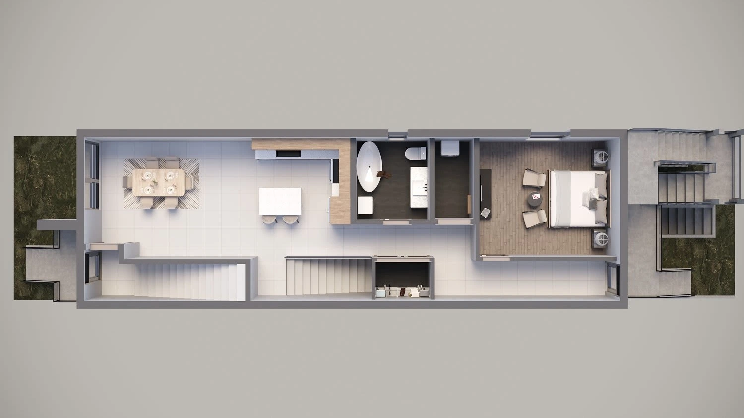 3D Floor Plan Birds Eye view