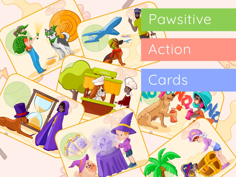 Action cards illustrations