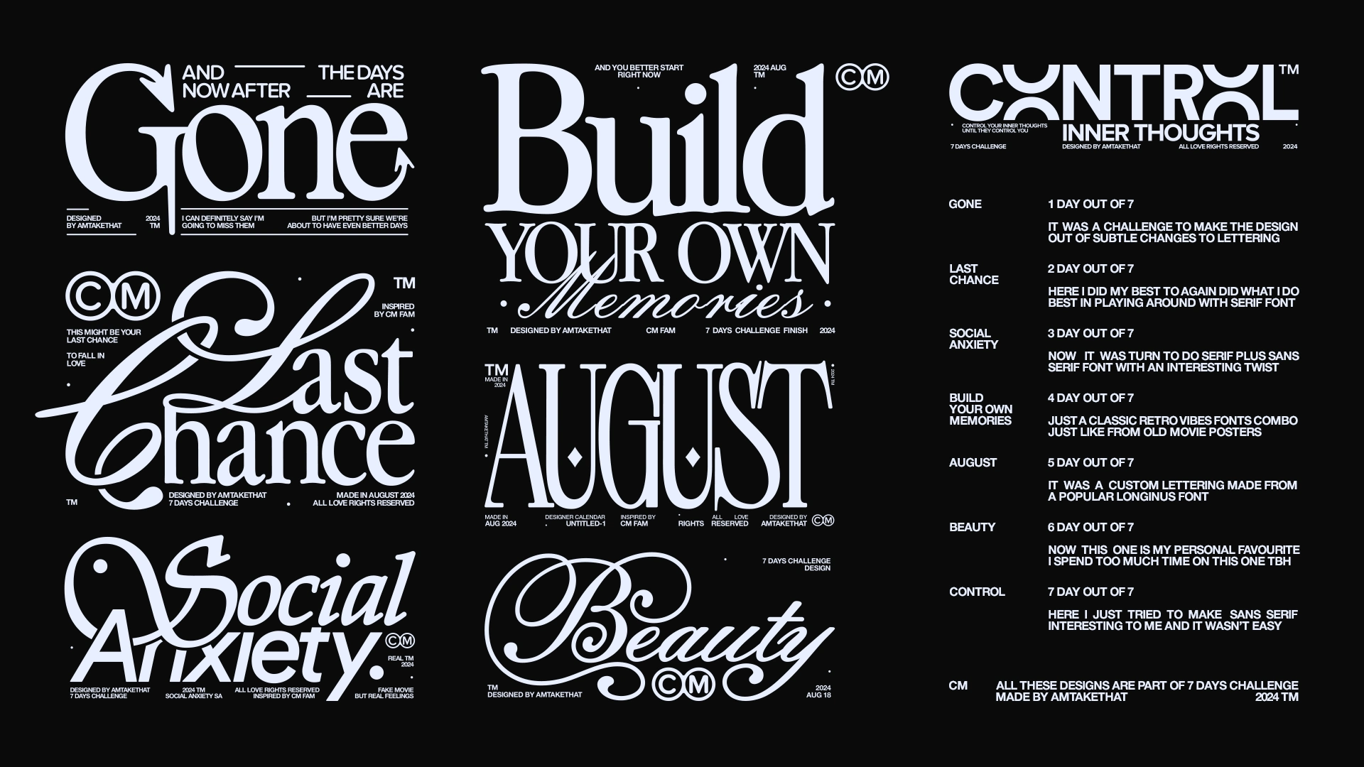 This is my Typography Exloration of Summer 2024
