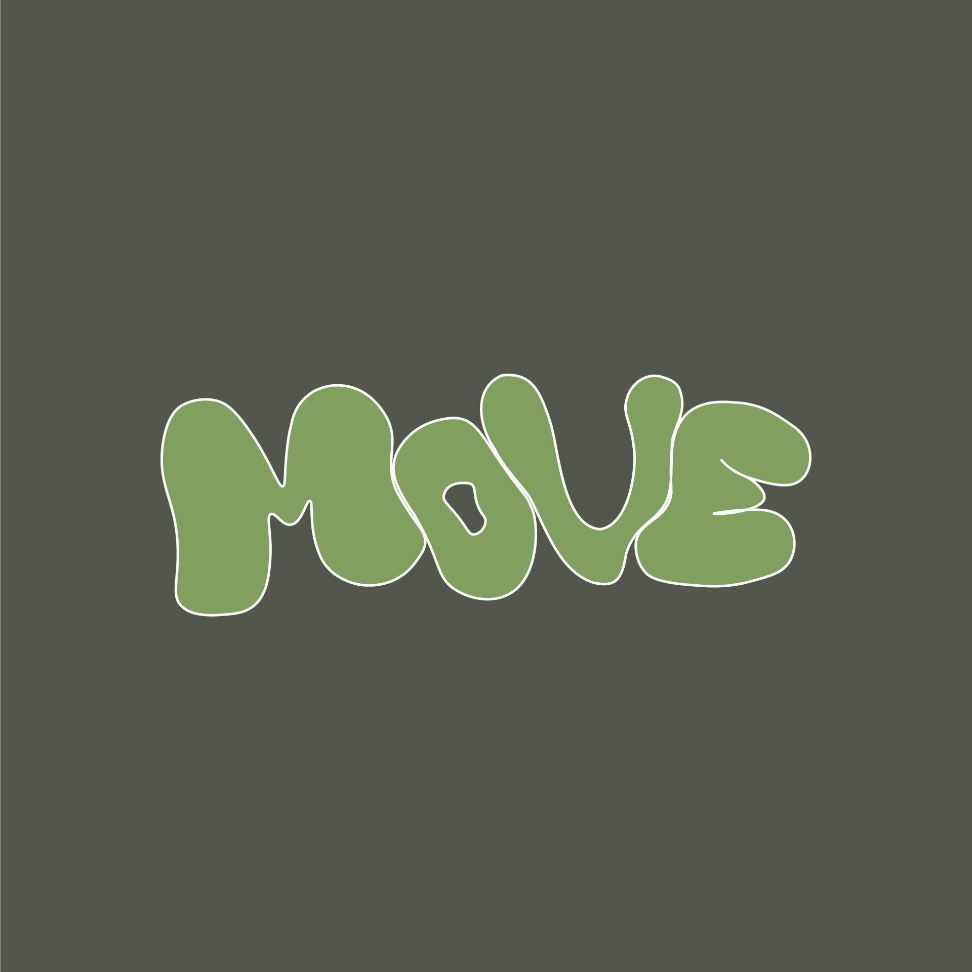 Move hand drawn typography 