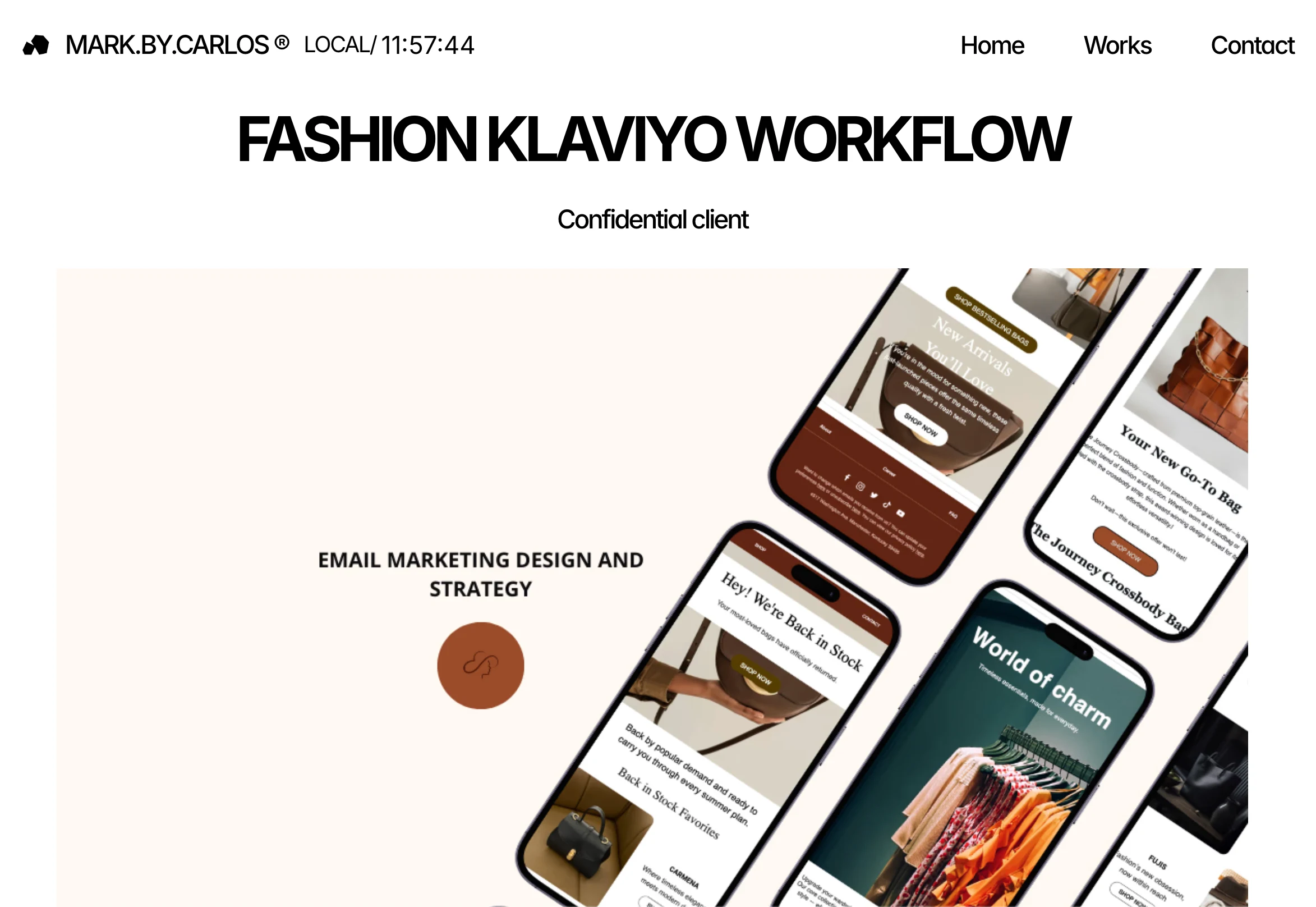 Klaviyo worflow for a fashion e-commerce, 4% of sales.