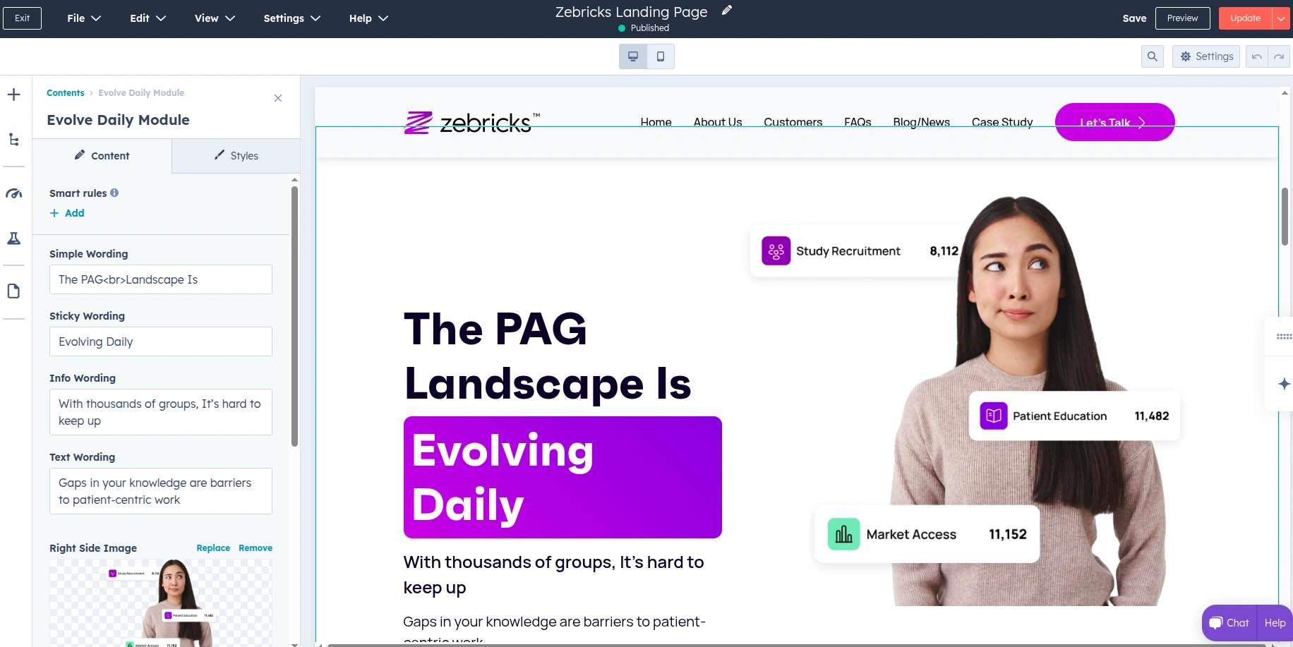 Evolve Module Editor