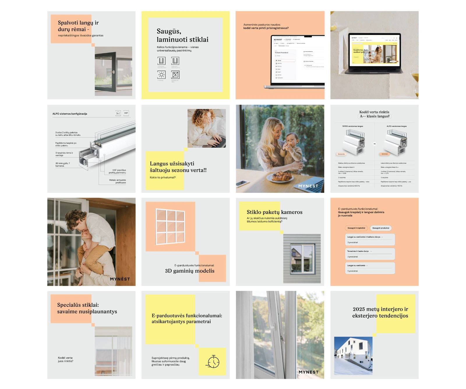 Instagram presence presented in Lithuanian.