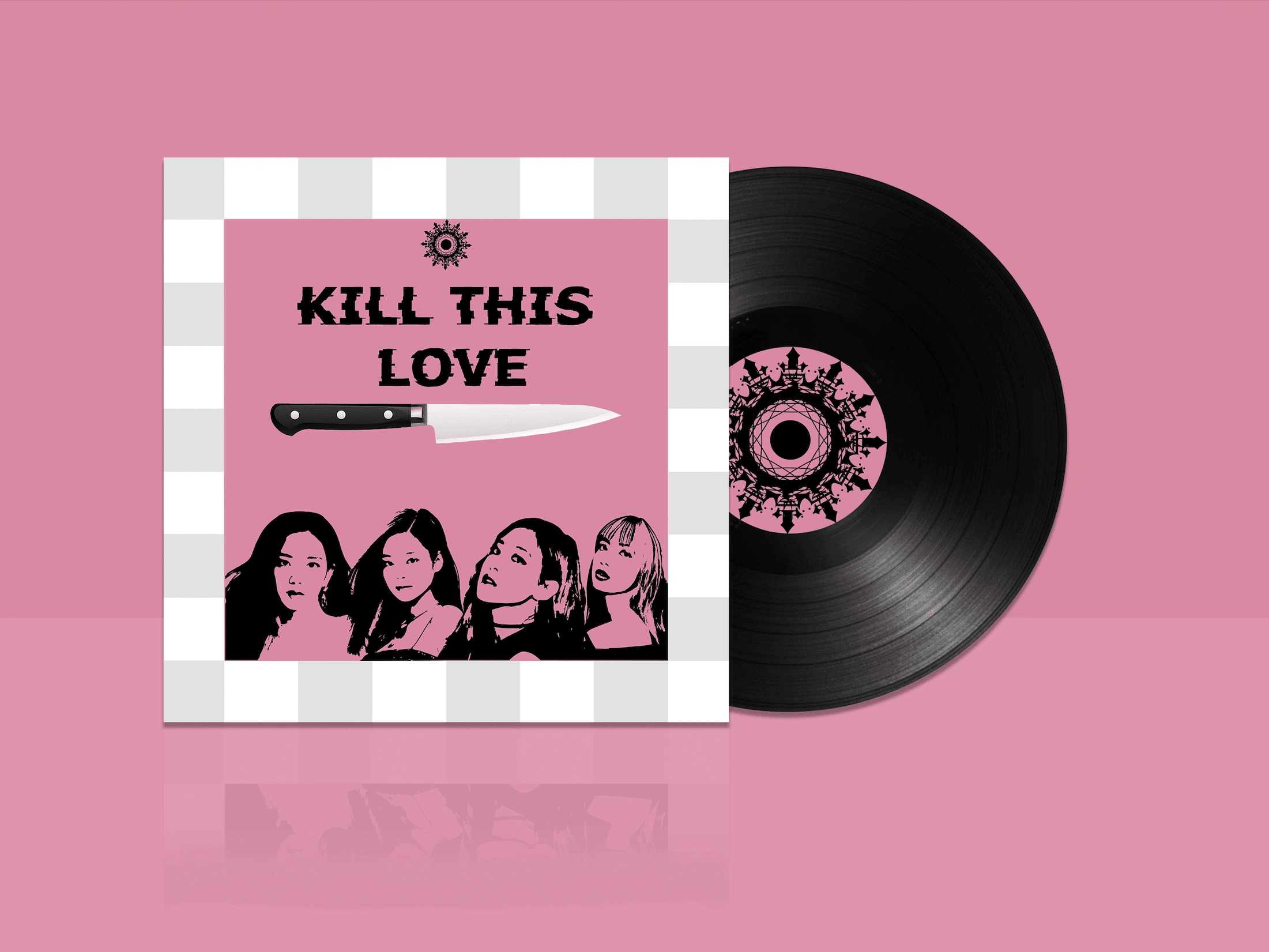 Black Pink Album Cover Redesign :  "Kill this love"