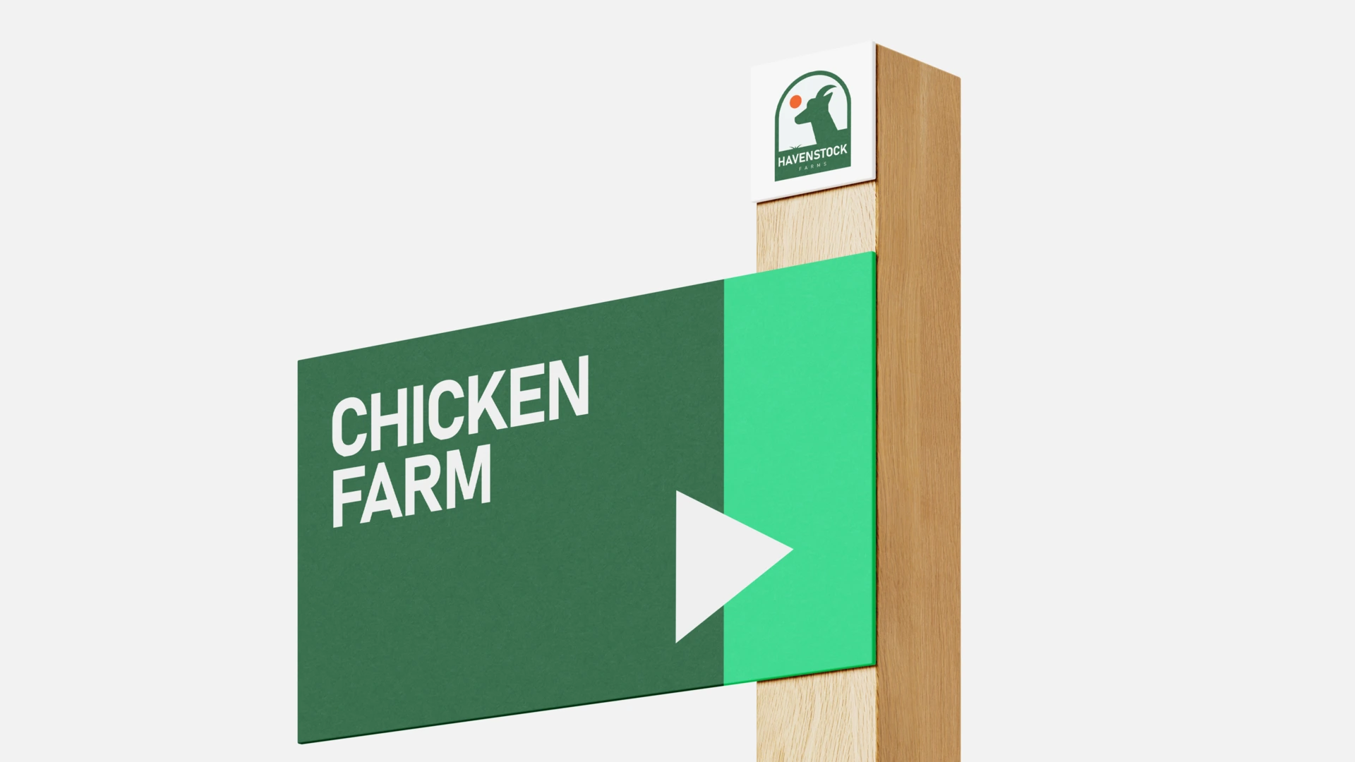 Farm Direction Sign