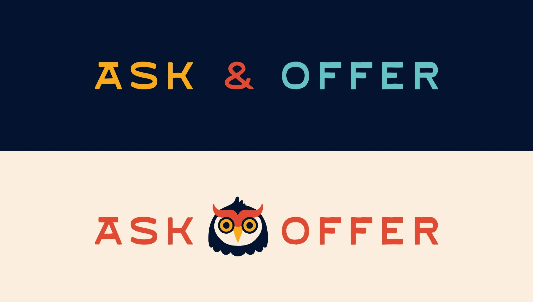 Horizontal logo lockup variations.