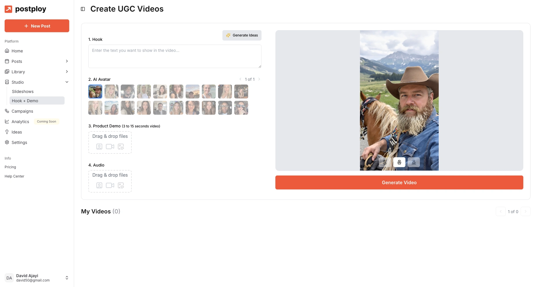 UGC + product demo videos