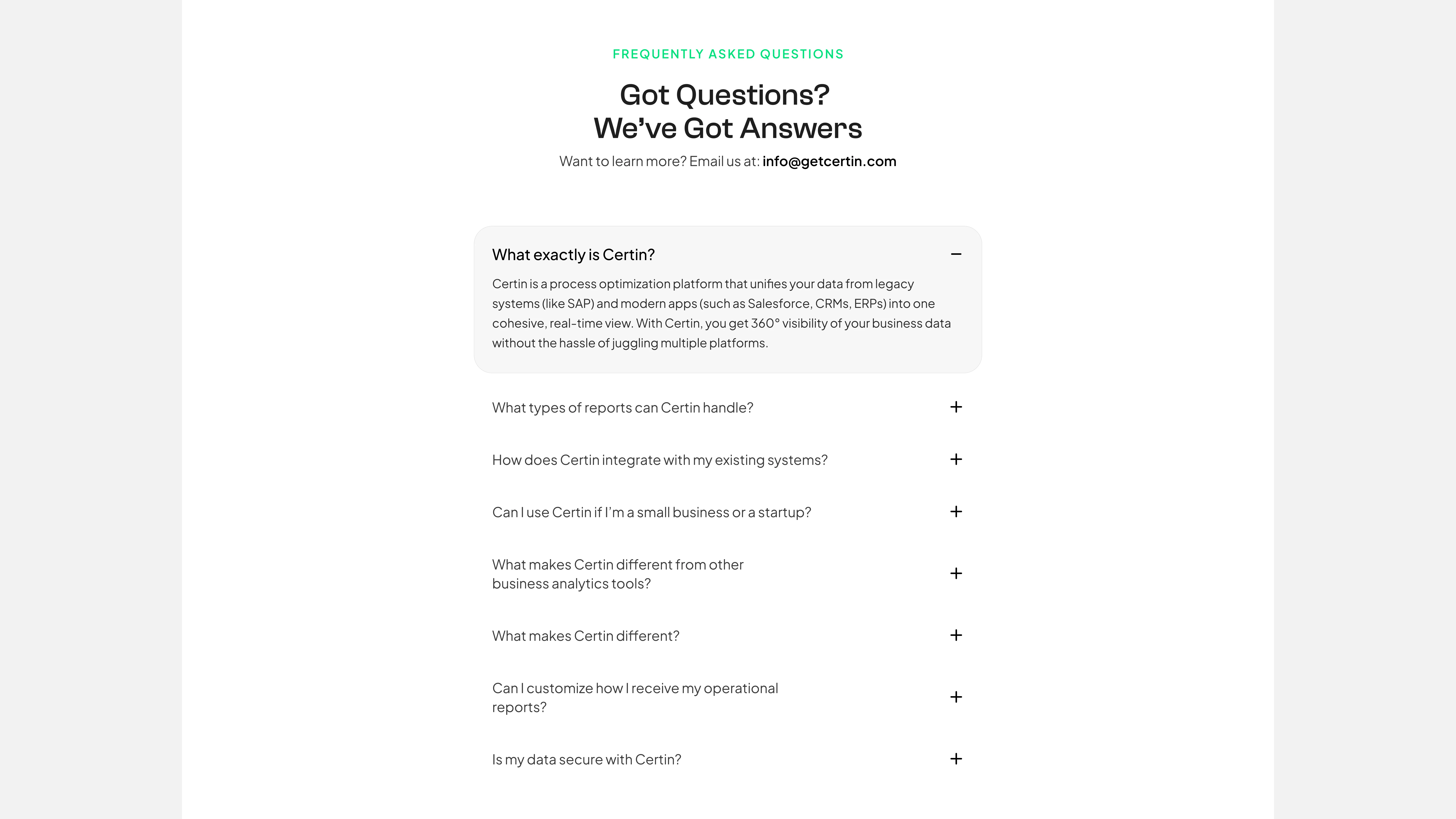 FAQ Section 