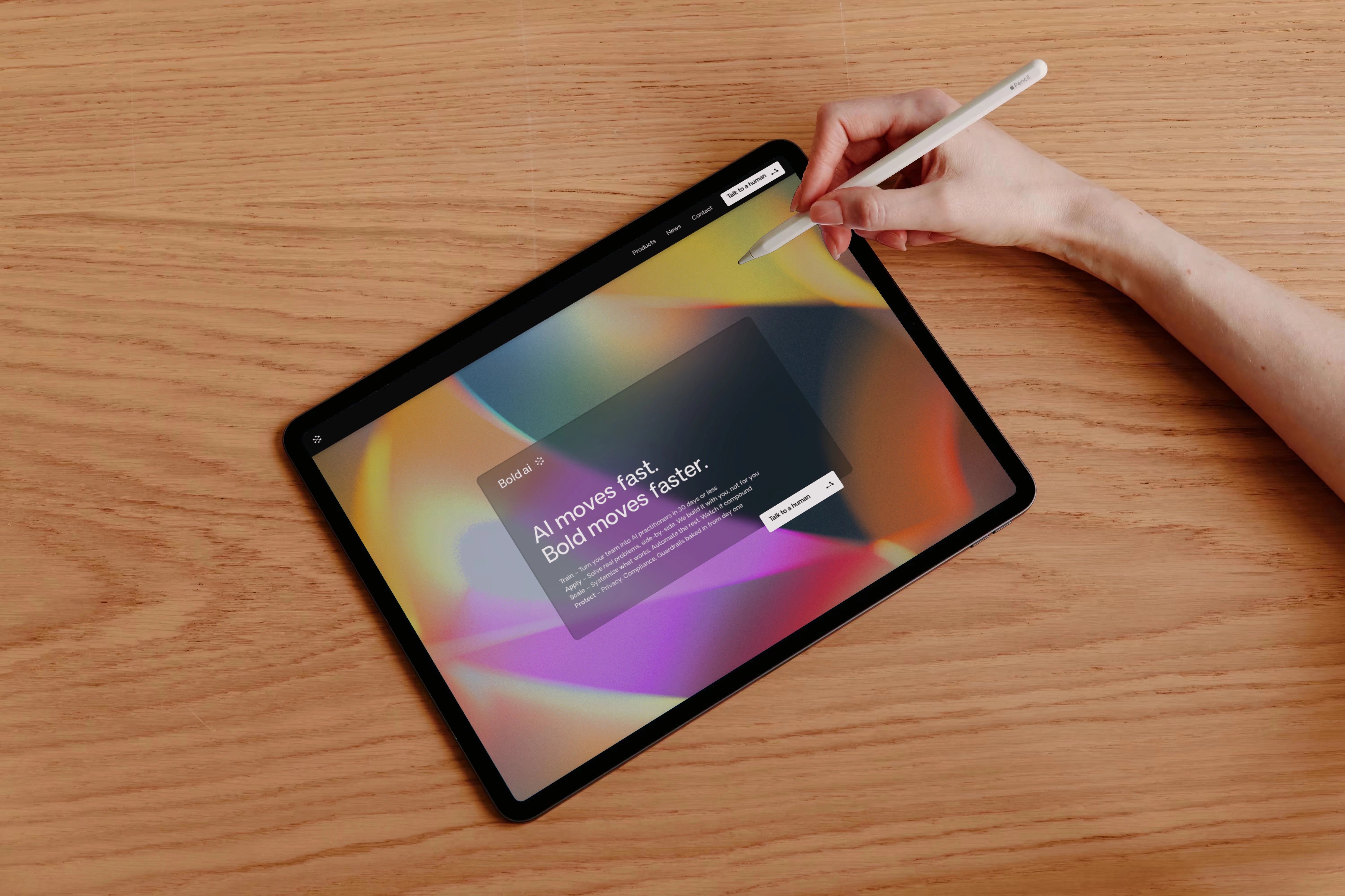 Bold AI Website Mockup