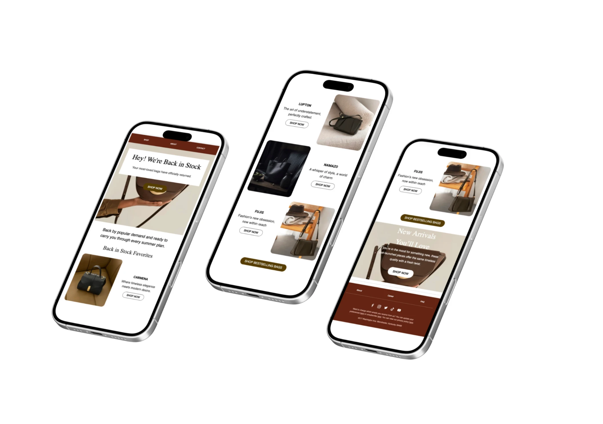 Design was optimized to different type of mobiles.