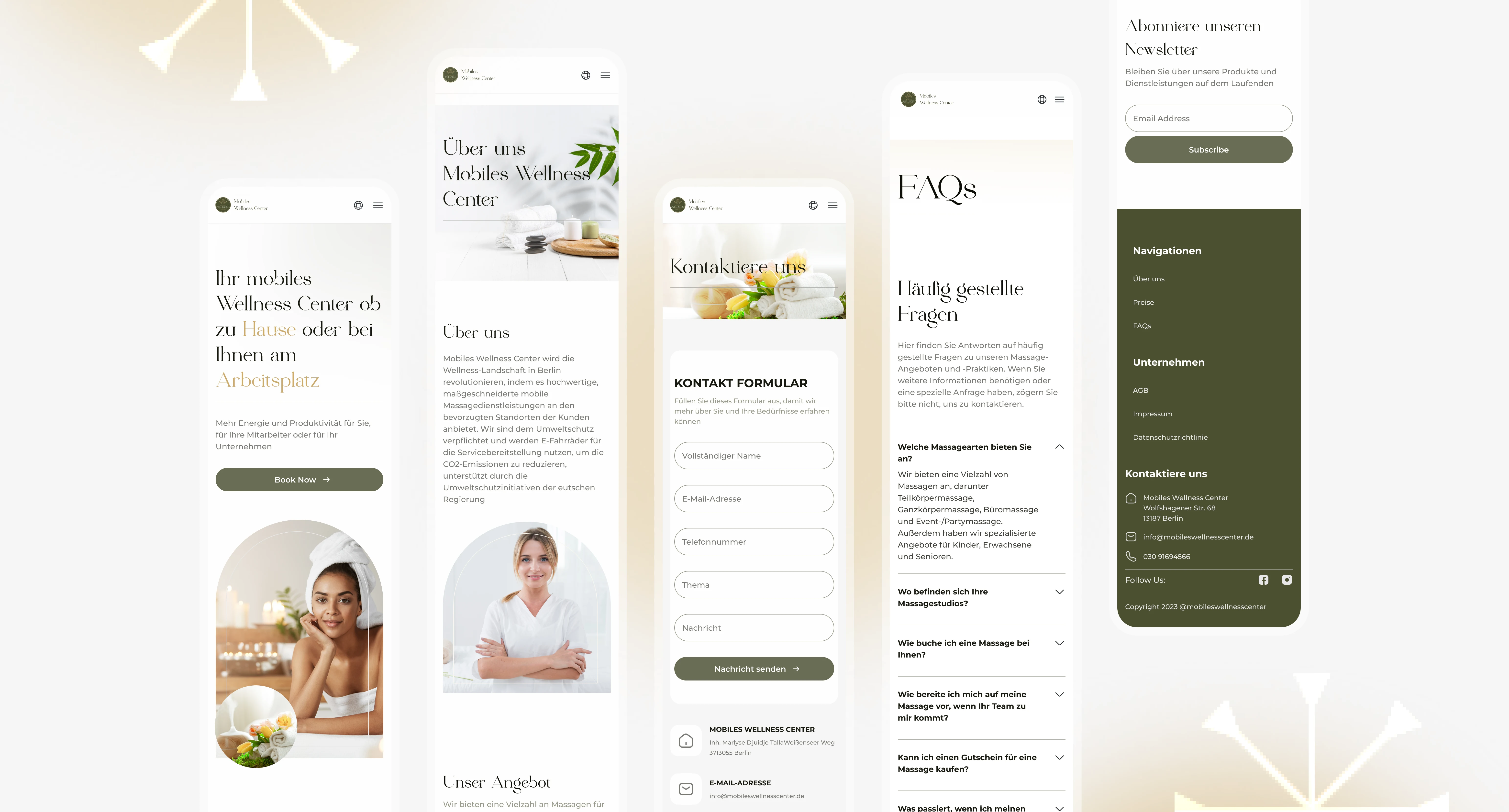Responsive mobile page