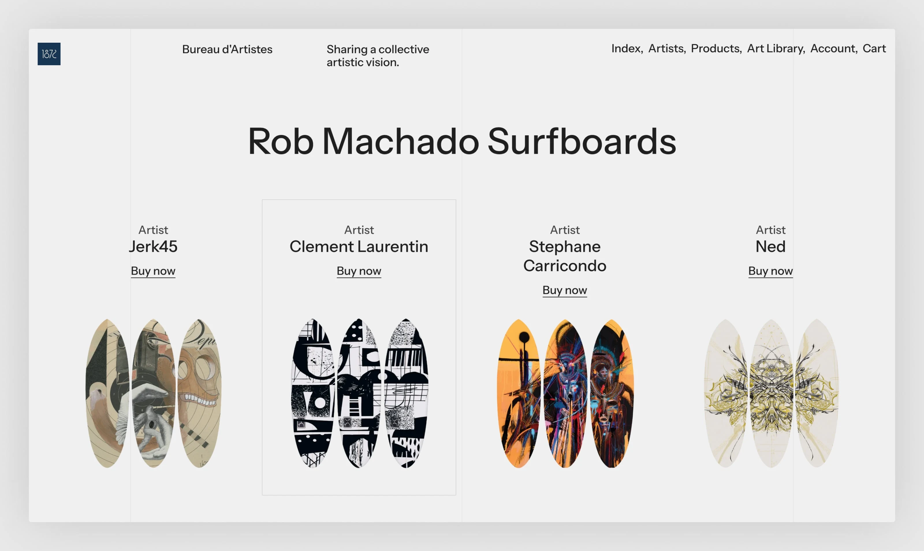 Collection page: Rob Machado Surfboards