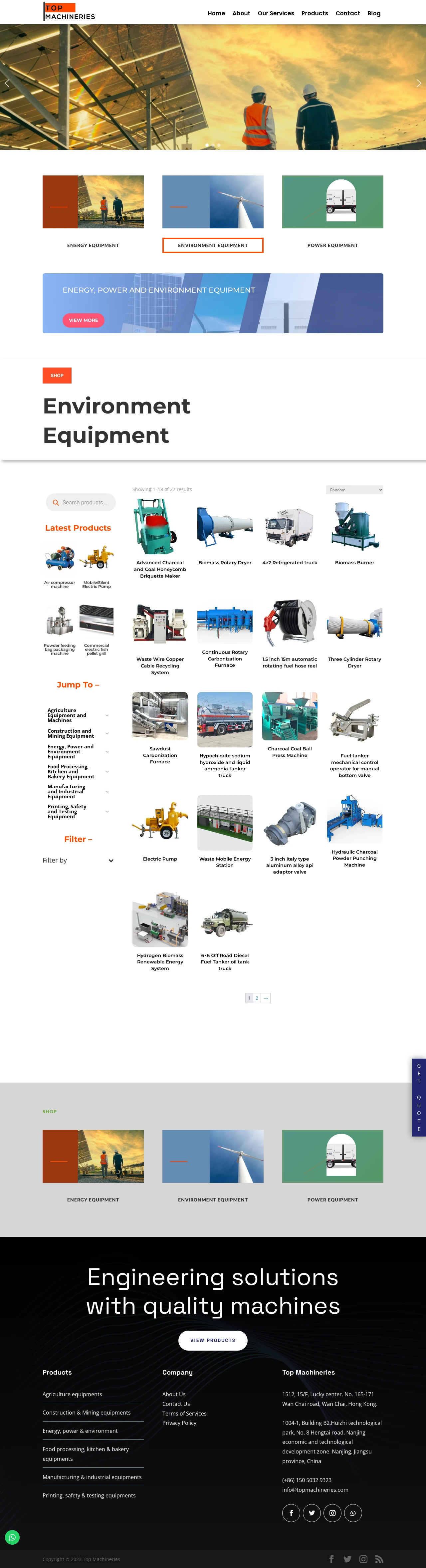 Equipment-Category Product Listing Page