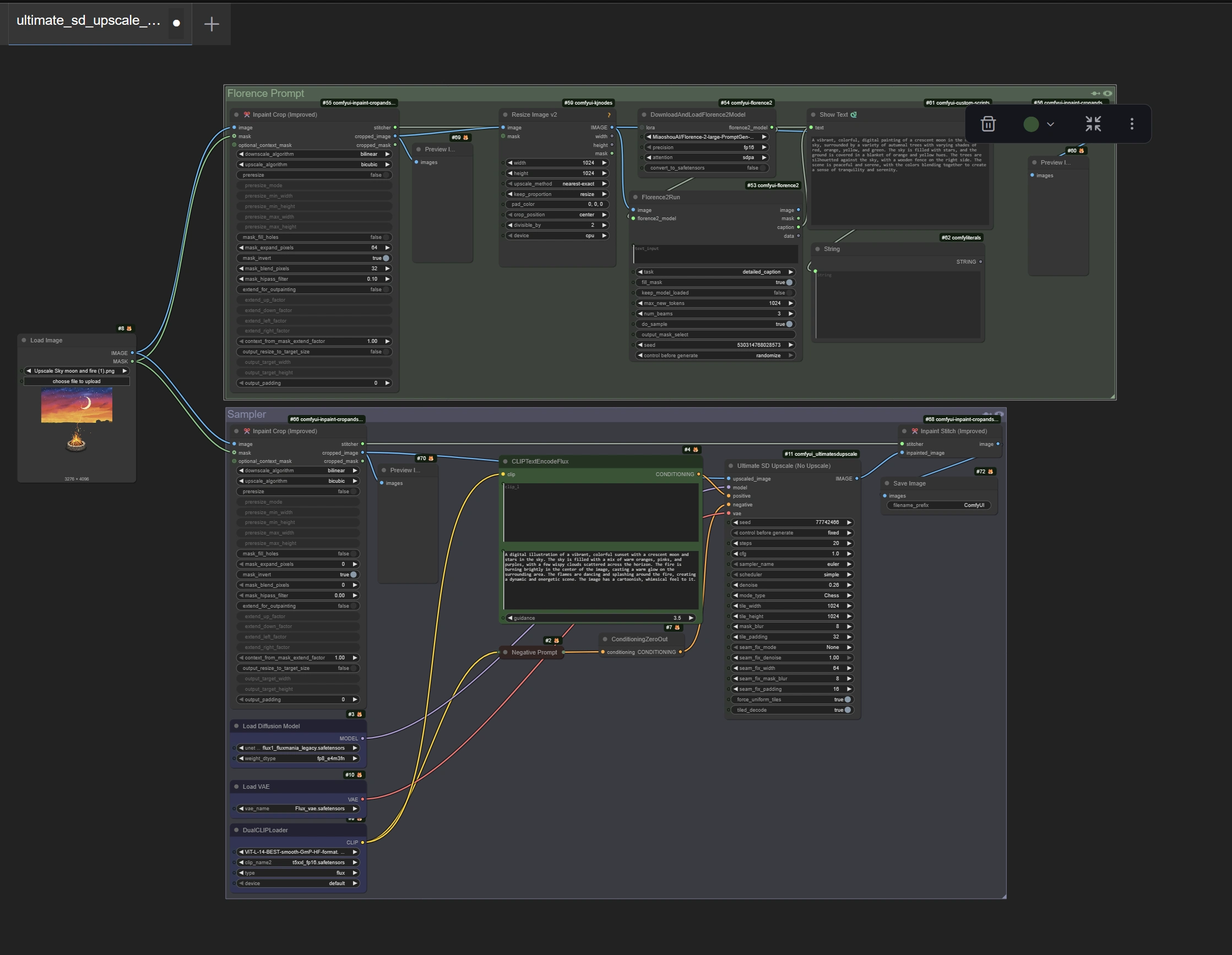 Inpaint Upscaling and Refinement