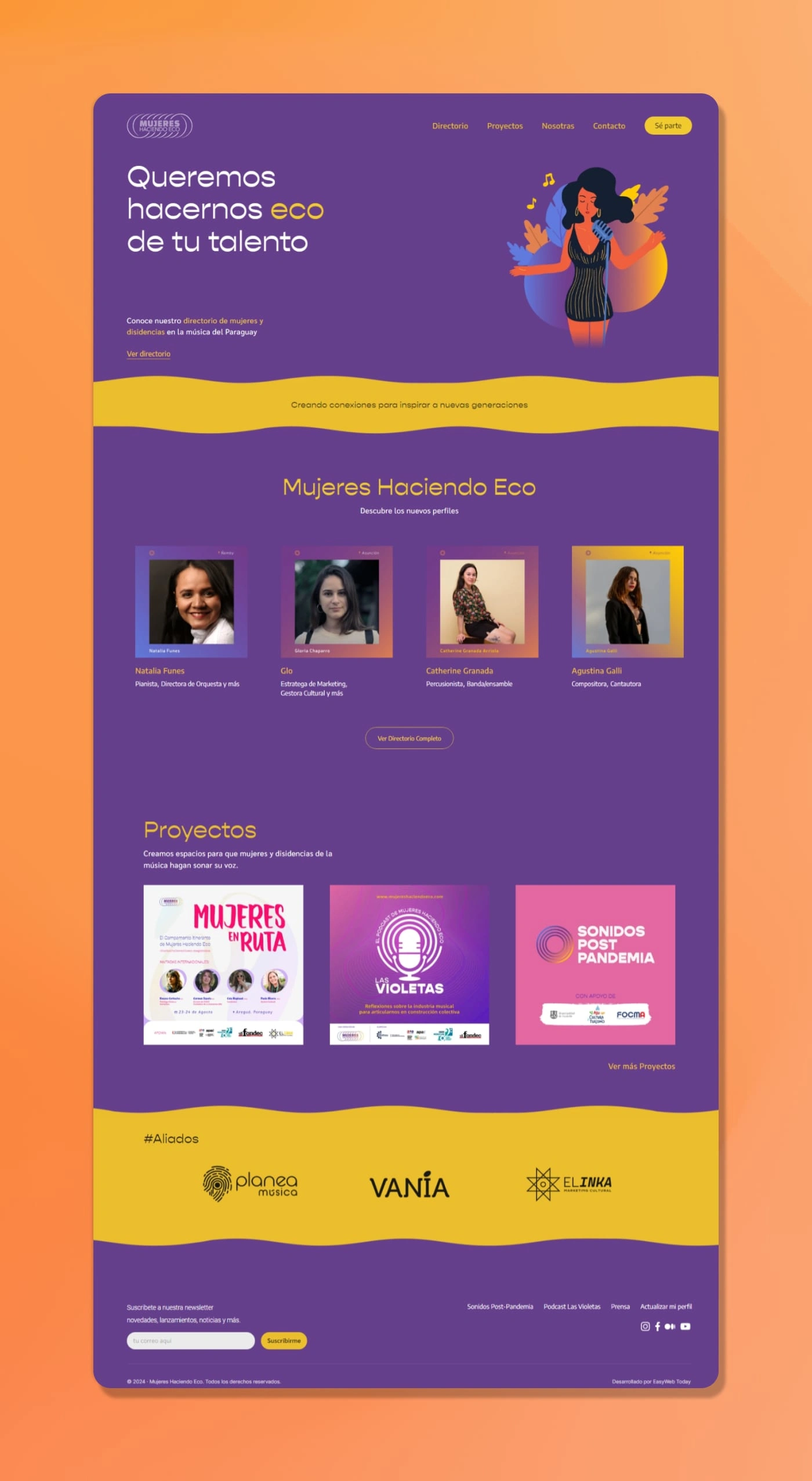 Home page full view