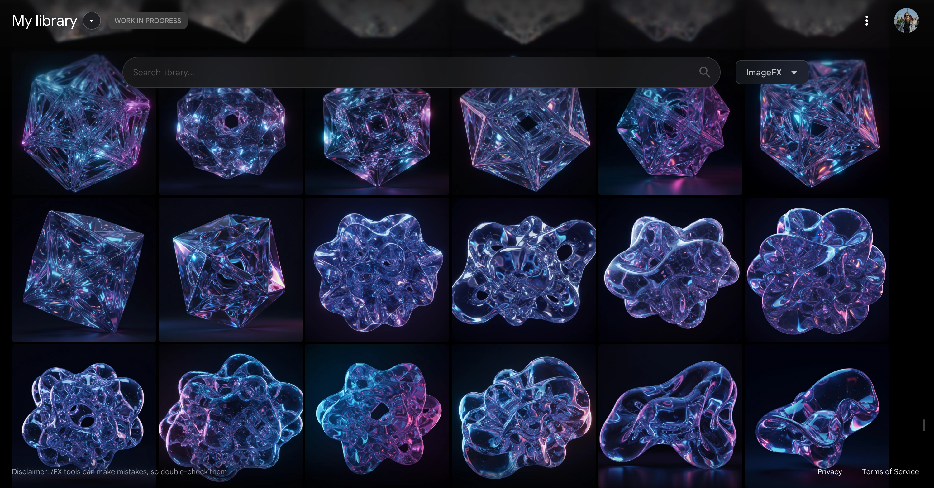 Some of ImageFX results and process