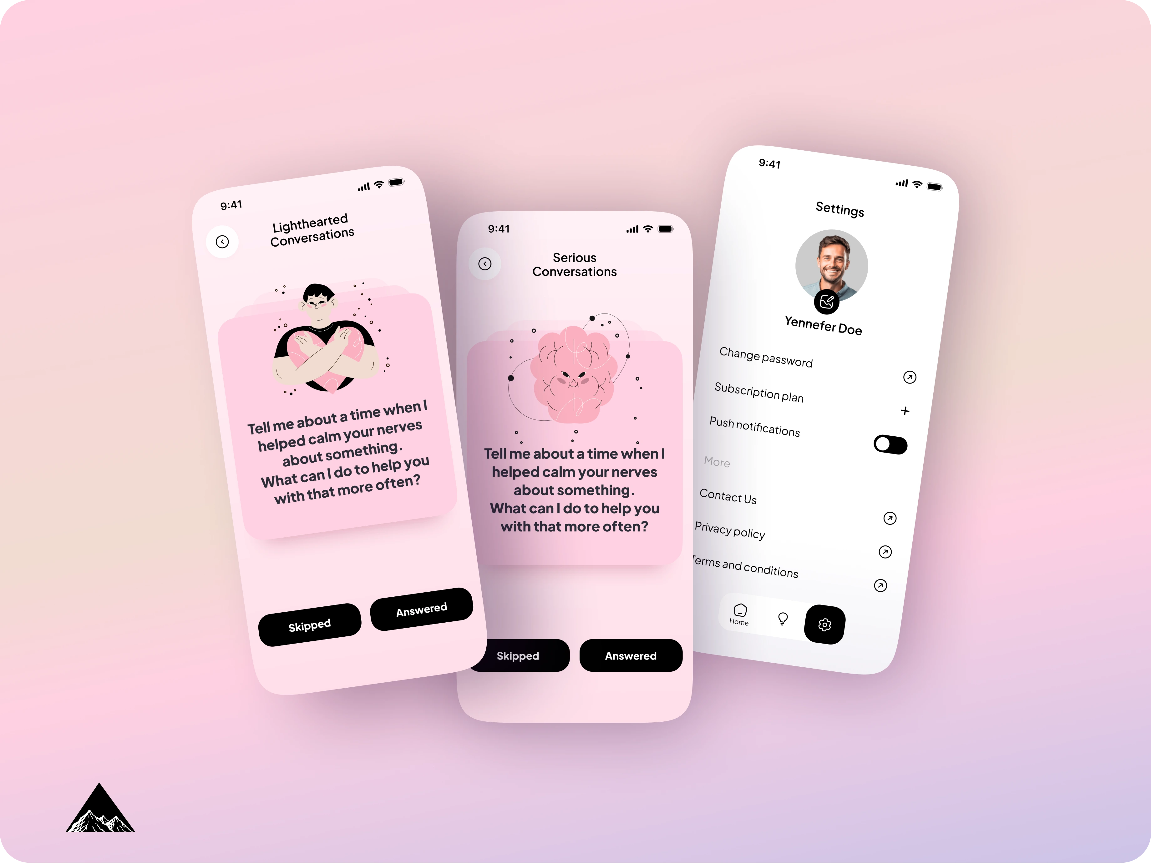 Convo Starters & Settings
