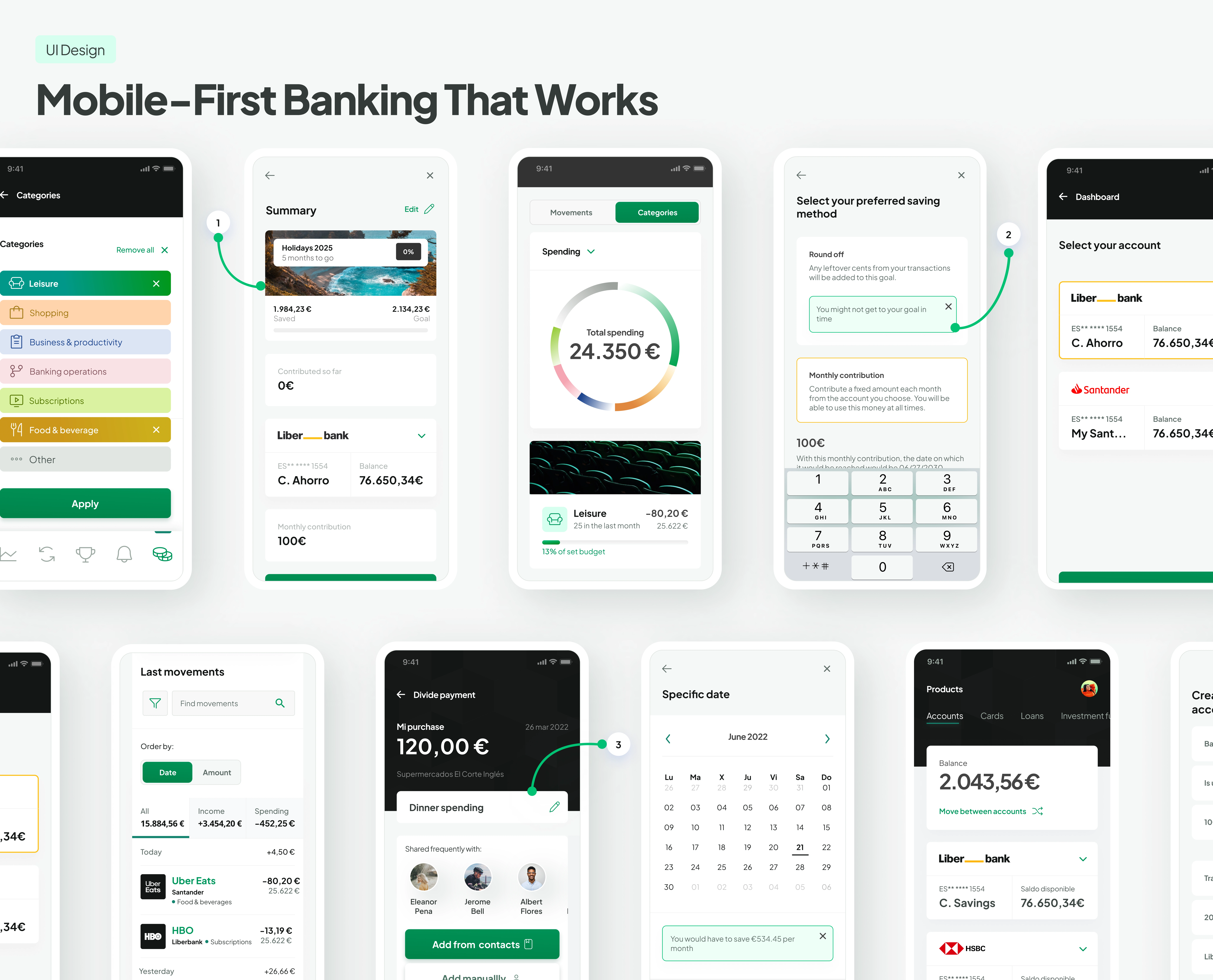 Mobile-first UI